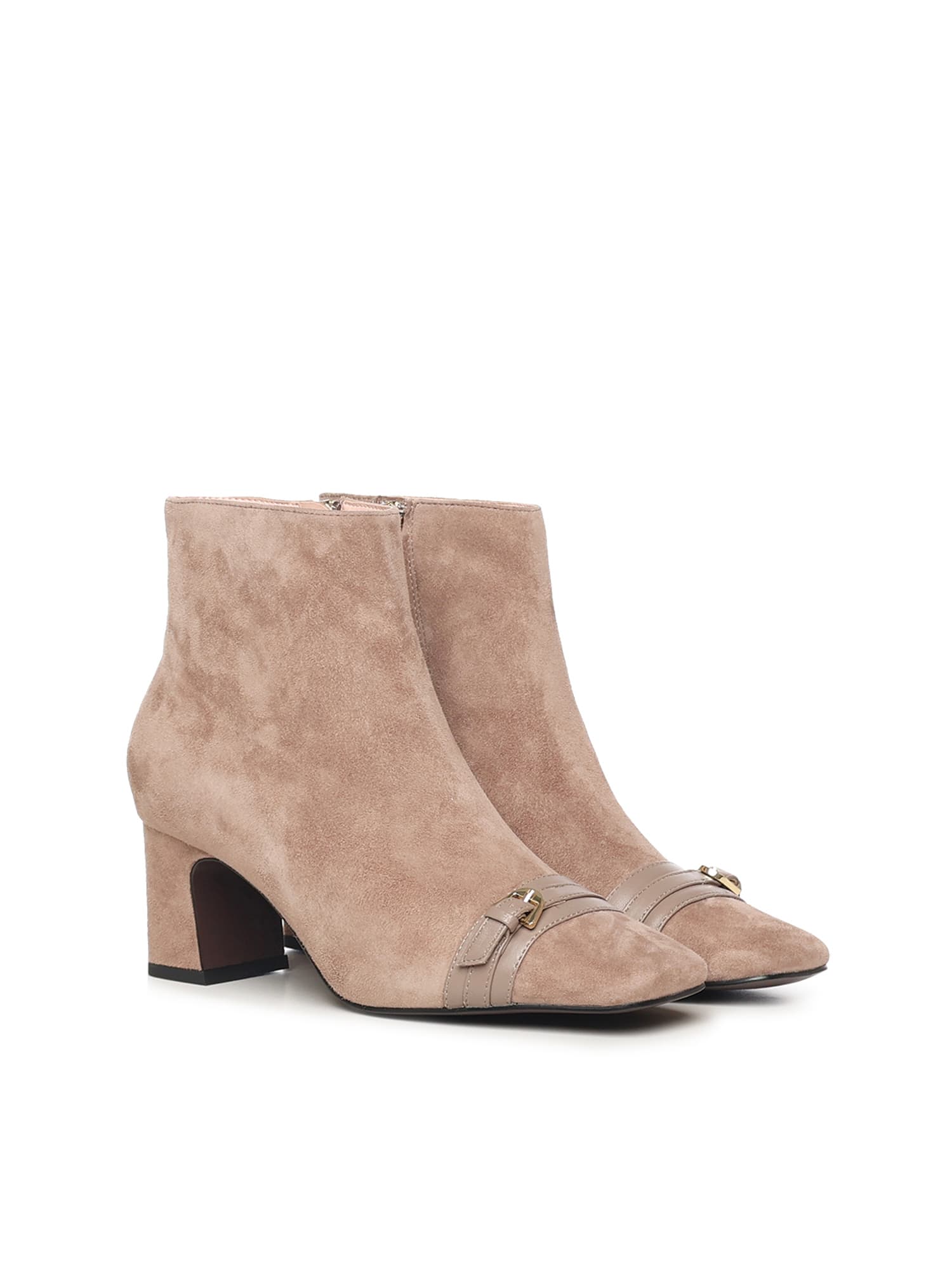 Coccinelle Nadja Suede Ankle Boots In Neutral