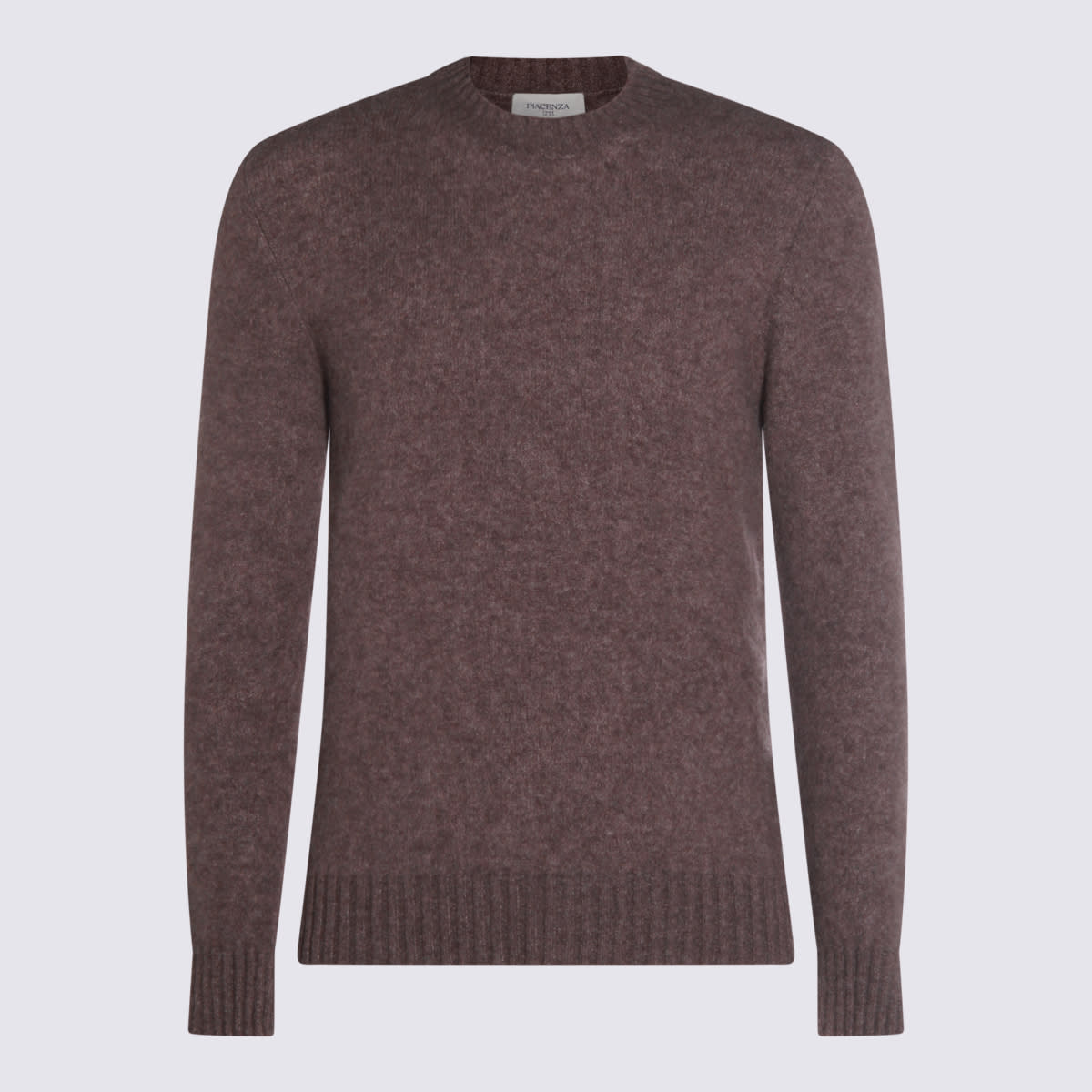 Piacenza Cashmere Beige Cashmere And Silk Blend Sweater In Burgundy