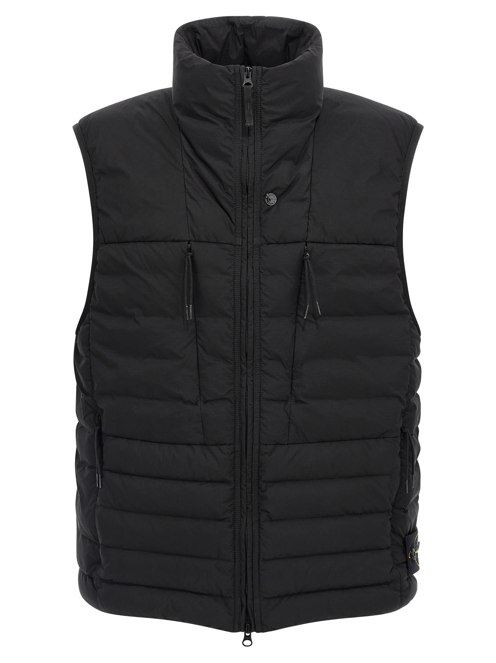 Stone Island Gilet Seamless Tunnel Nylon Down-tc In Black