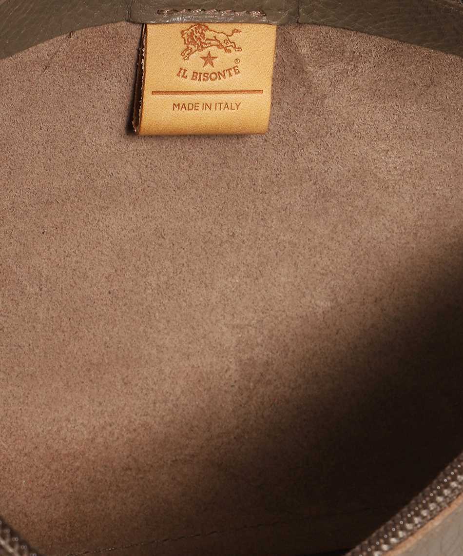 Il Bisonte Leather Shoulder Bag In Gray