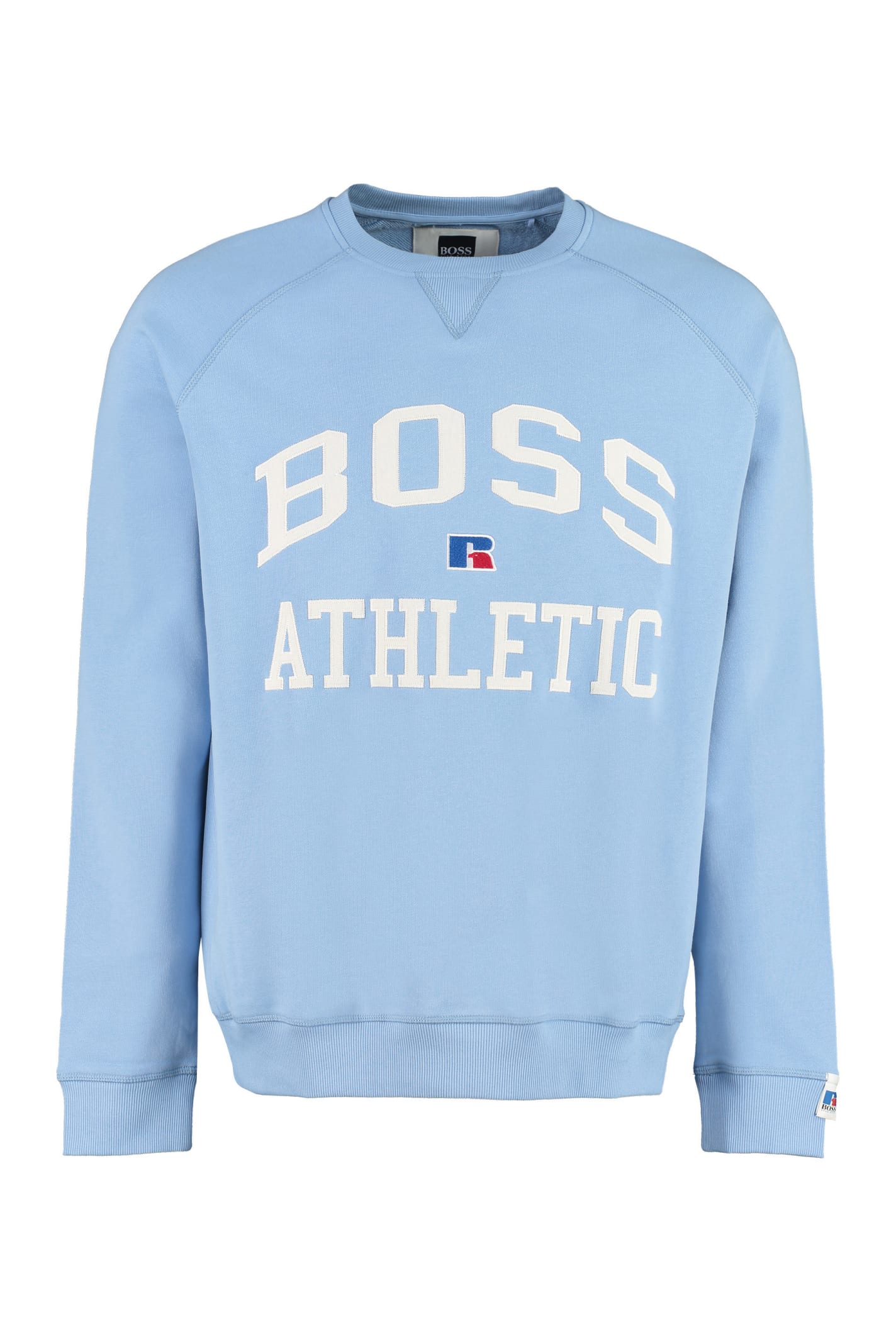 Hugo Boss Cotton Crew-neck Sweatshirt With Logo - Boss X Russell Athletic