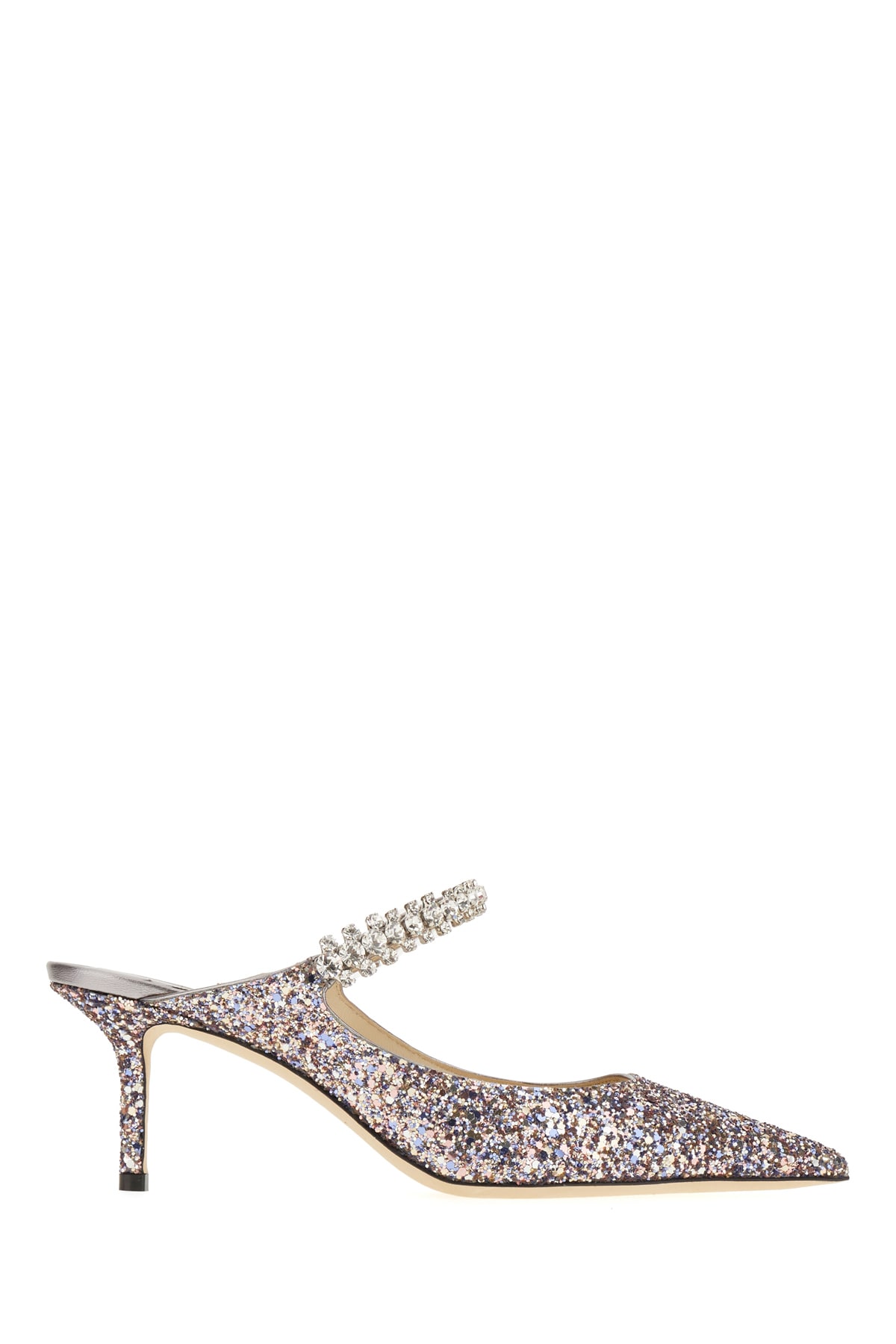 Jimmy Choo Embellished Fabric Bing 65 Slingbacks In Sprinklemix