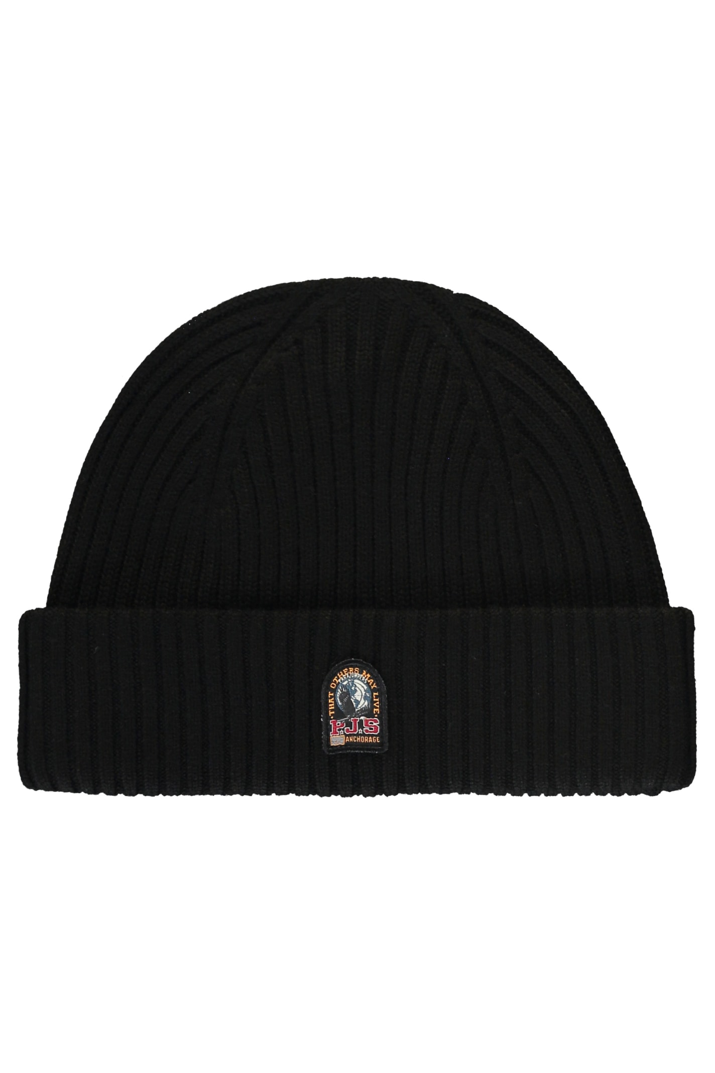 Parajumpers Ribbed Knit Beanie In Black