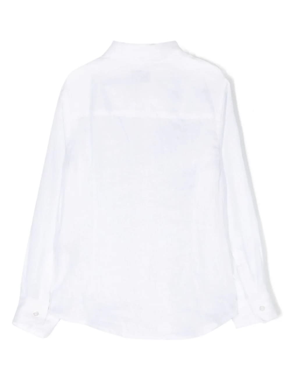 Shop Fay White Linen Shirt