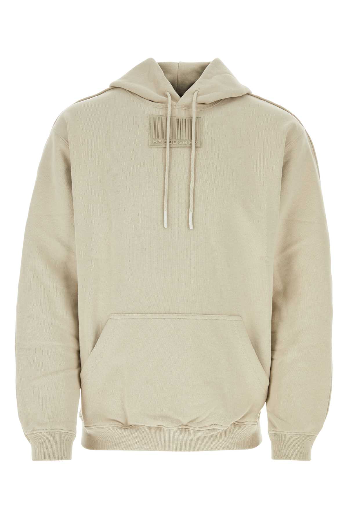 VTMNTS BEIGE COTTON BLEND SWEATSHIRT 