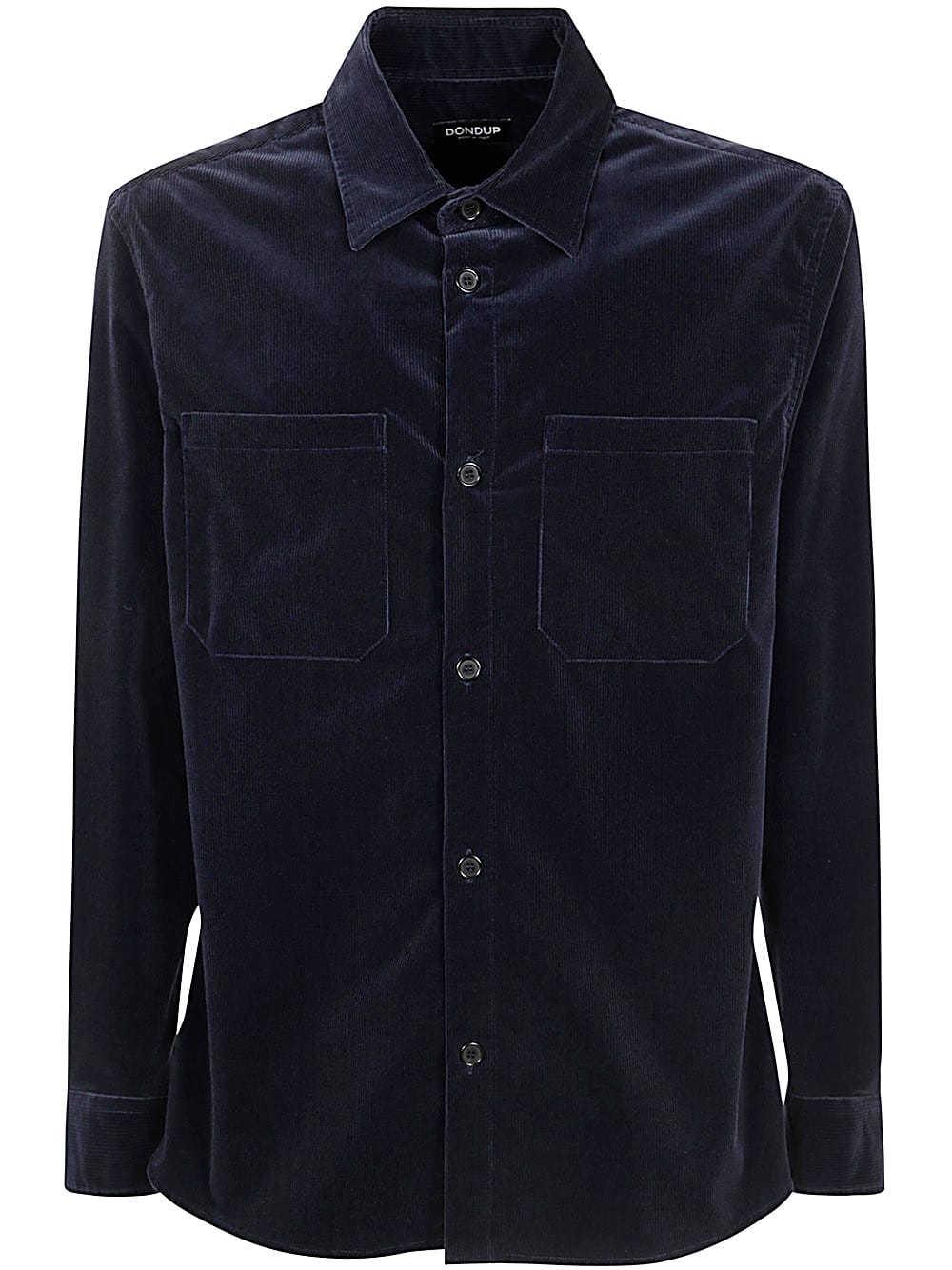 Shop Dondup Shirt Corduroy In Blue