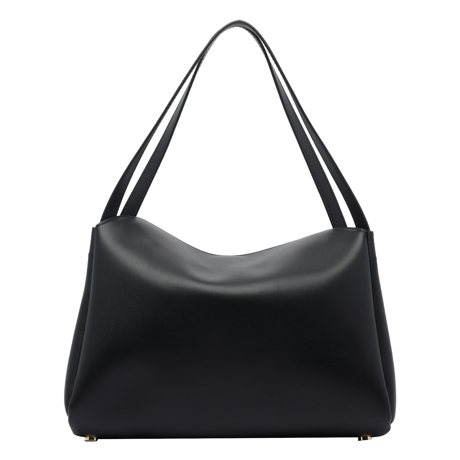 Themoirè Eudora Double-handle Top-handle Tote Bag In Black