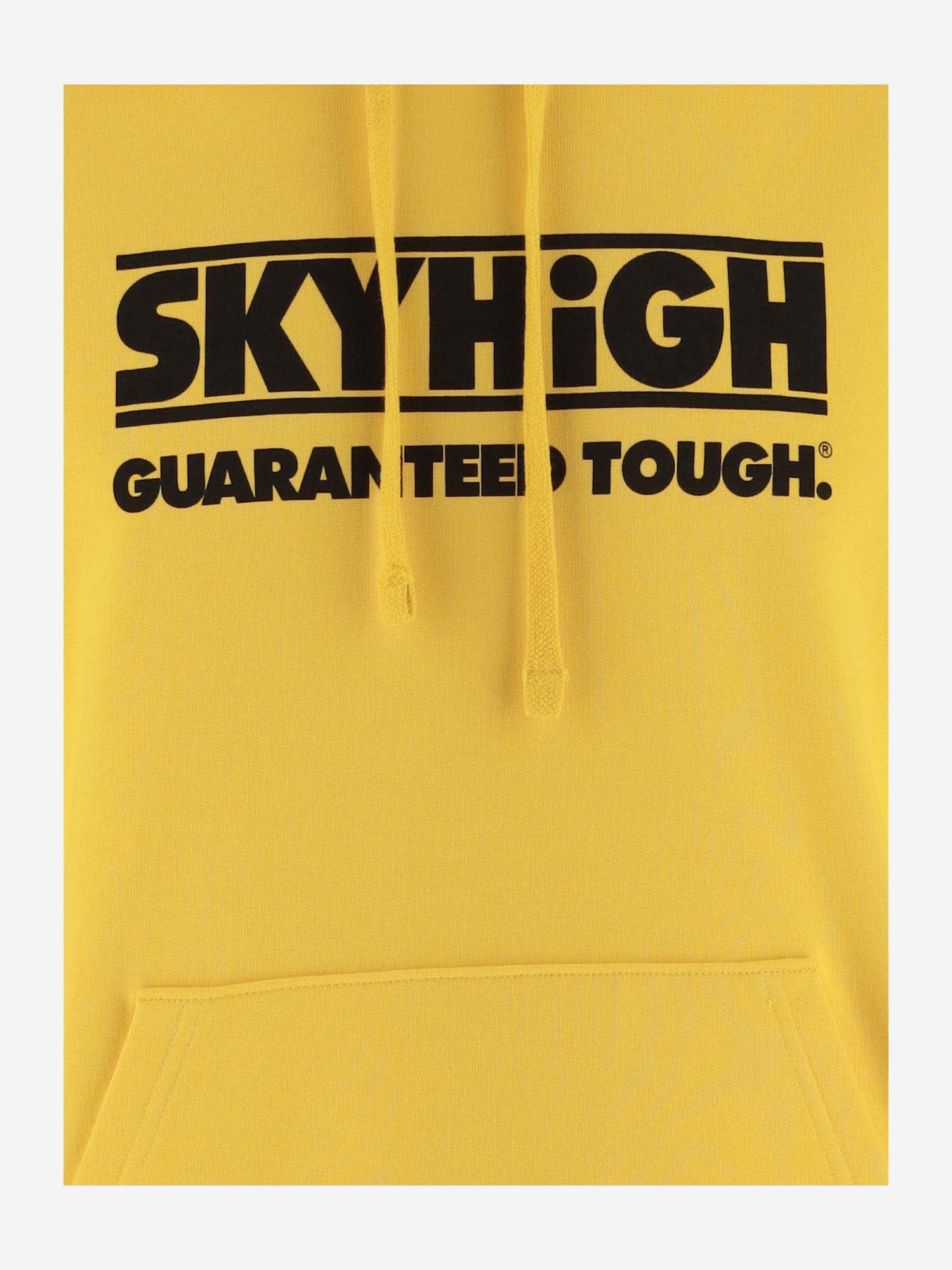Shop Sky High Farm Cotton Sweatshirt With Logo In Yellow