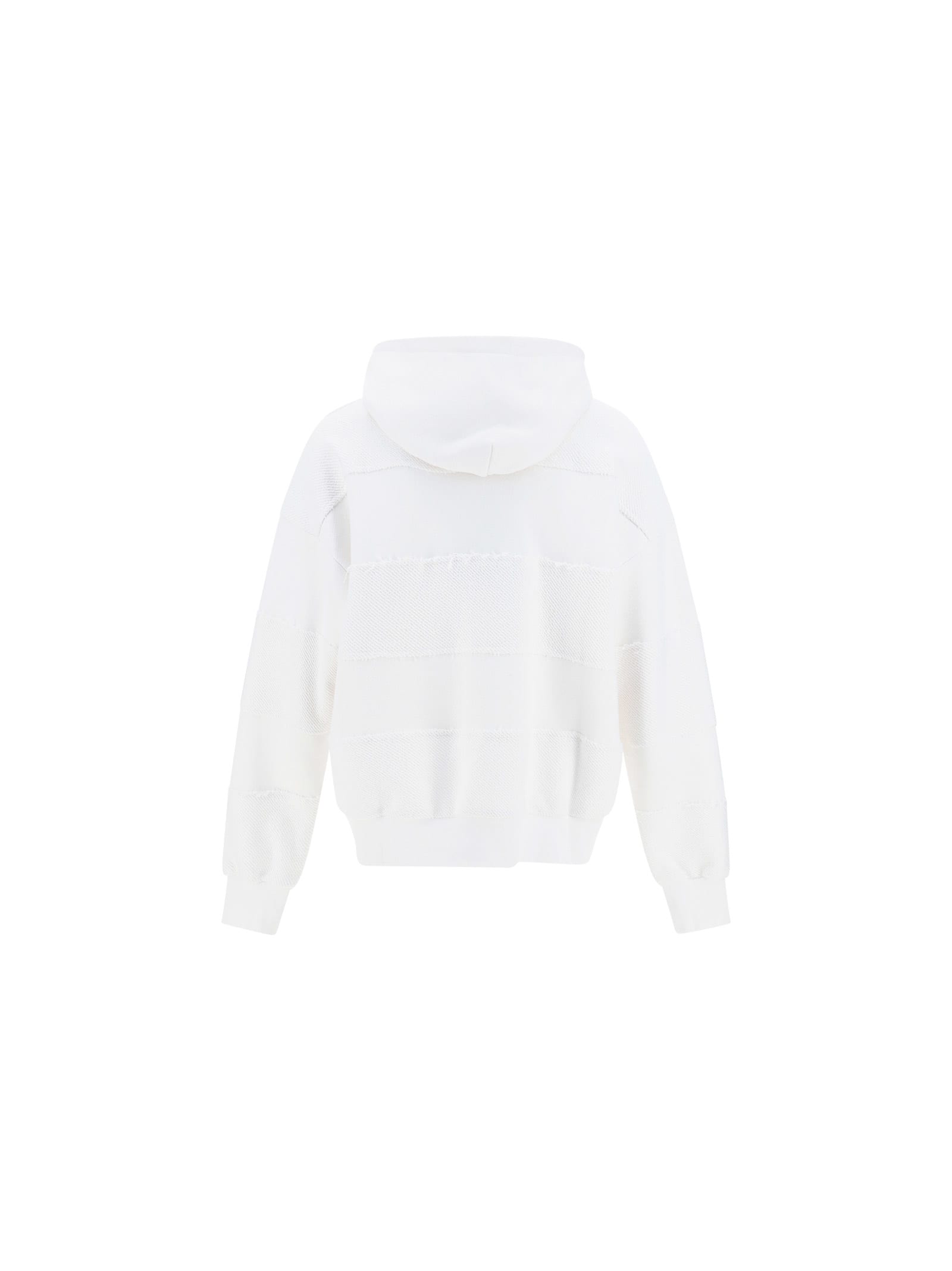 Botter Hoodie In White Tonal Stripe | ModeSens