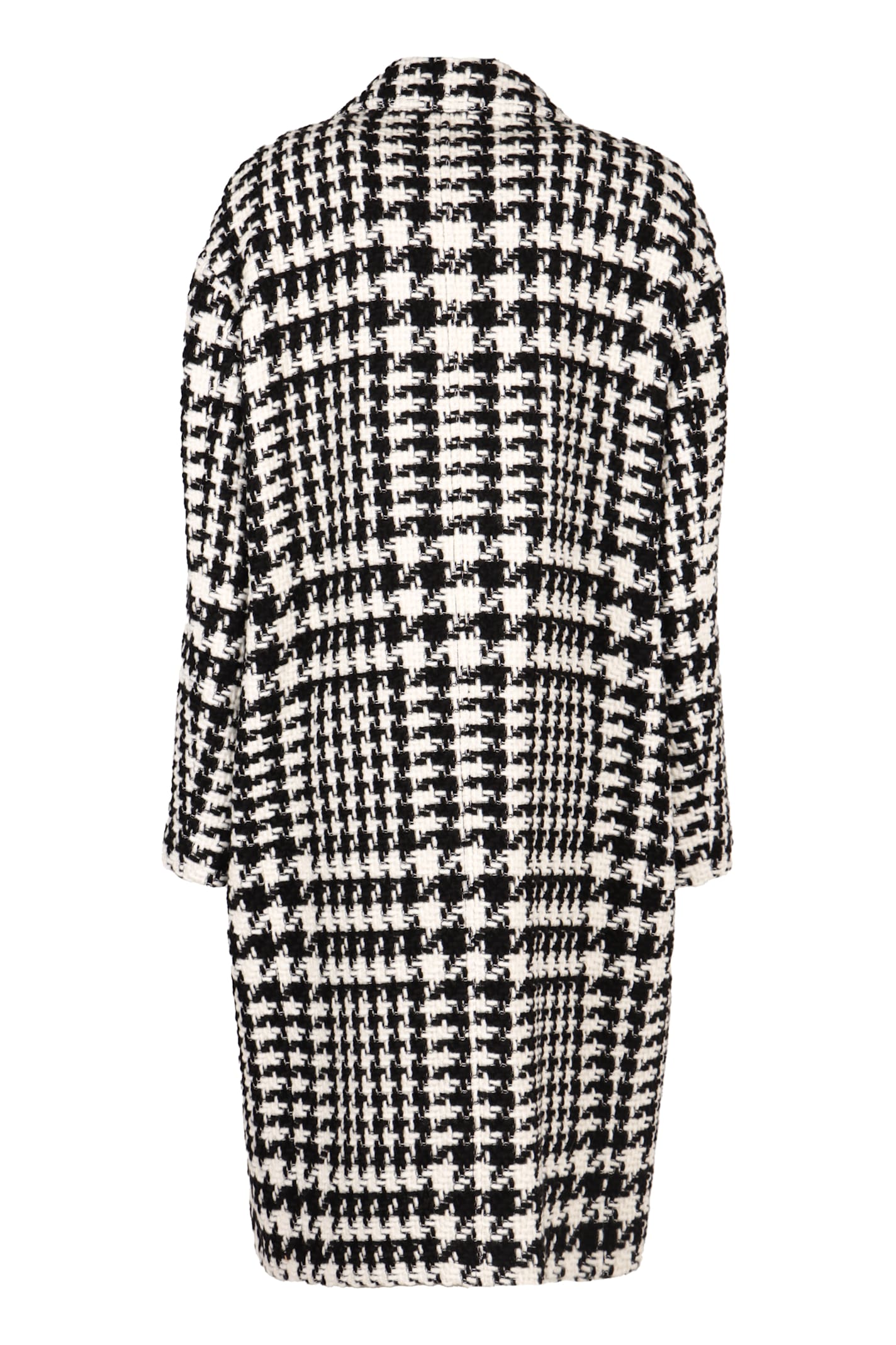 Shop Dolce & Gabbana Houndstooth Coat In Multicolor