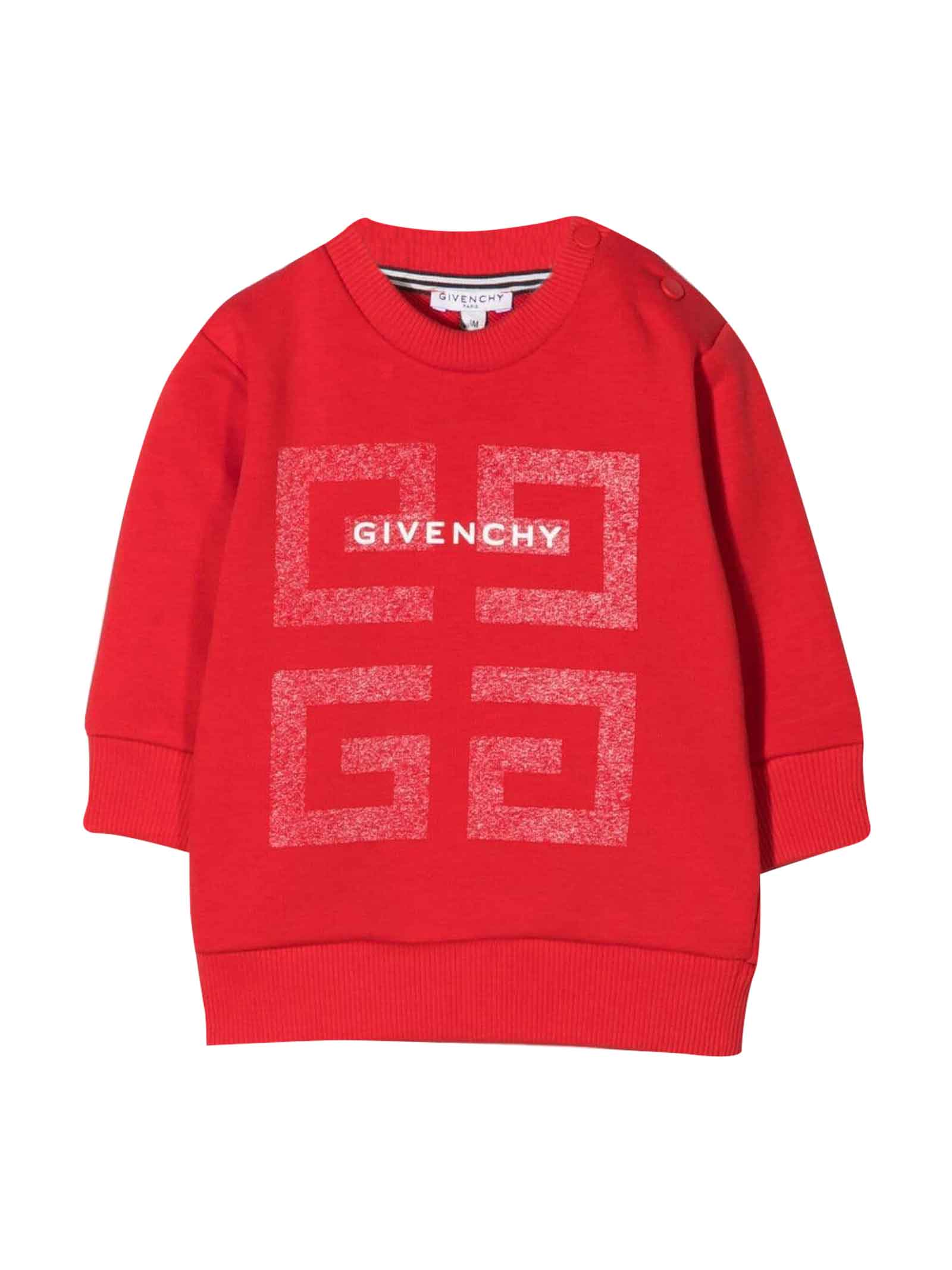 Givenchy Red Unisex Sweatshirt With Print