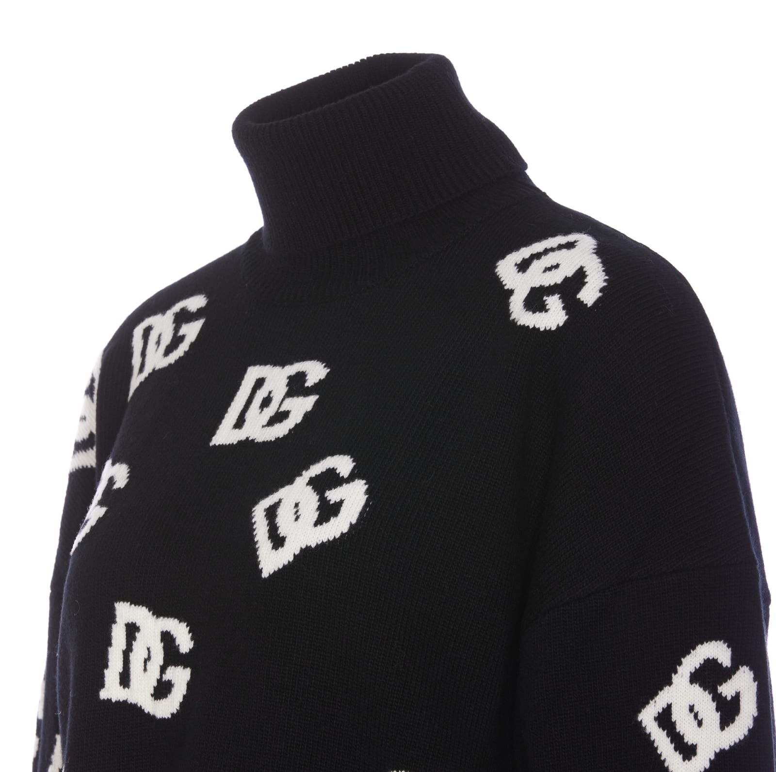 Shop Dolce & Gabbana Dg Logo Pullover In Black