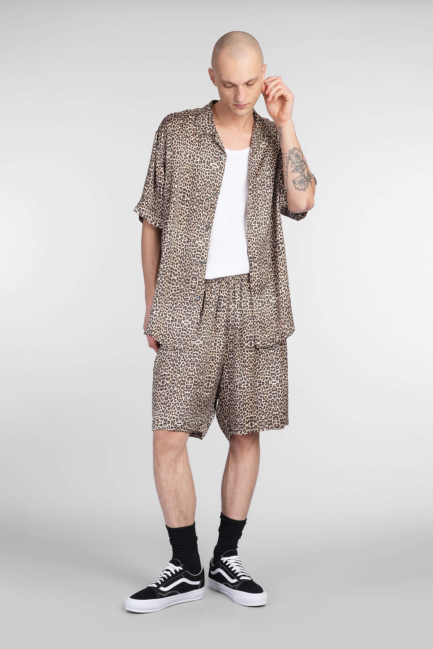Ih Nom Uh Nit Shorts In Animalier Viscose In Animalier