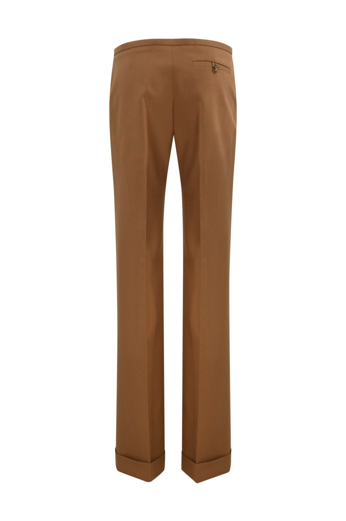 Shop Philosophy Di Lorenzo Serafini Stretch Wool Blend Trousers In Marrone