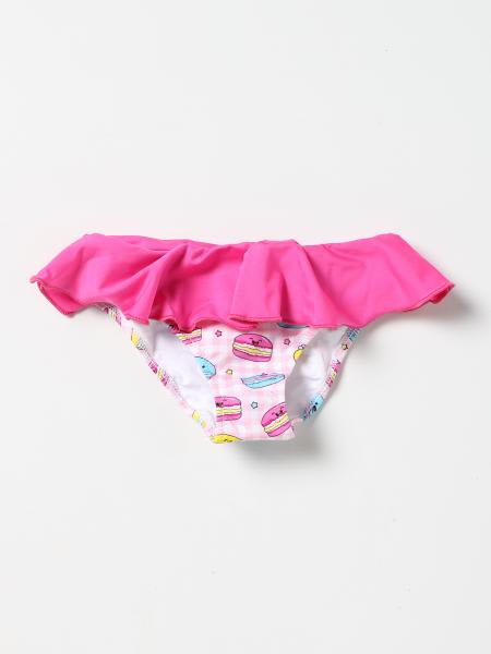 Mc2 Saint Barth Kids' Costume Briefs With Flounces In Pink