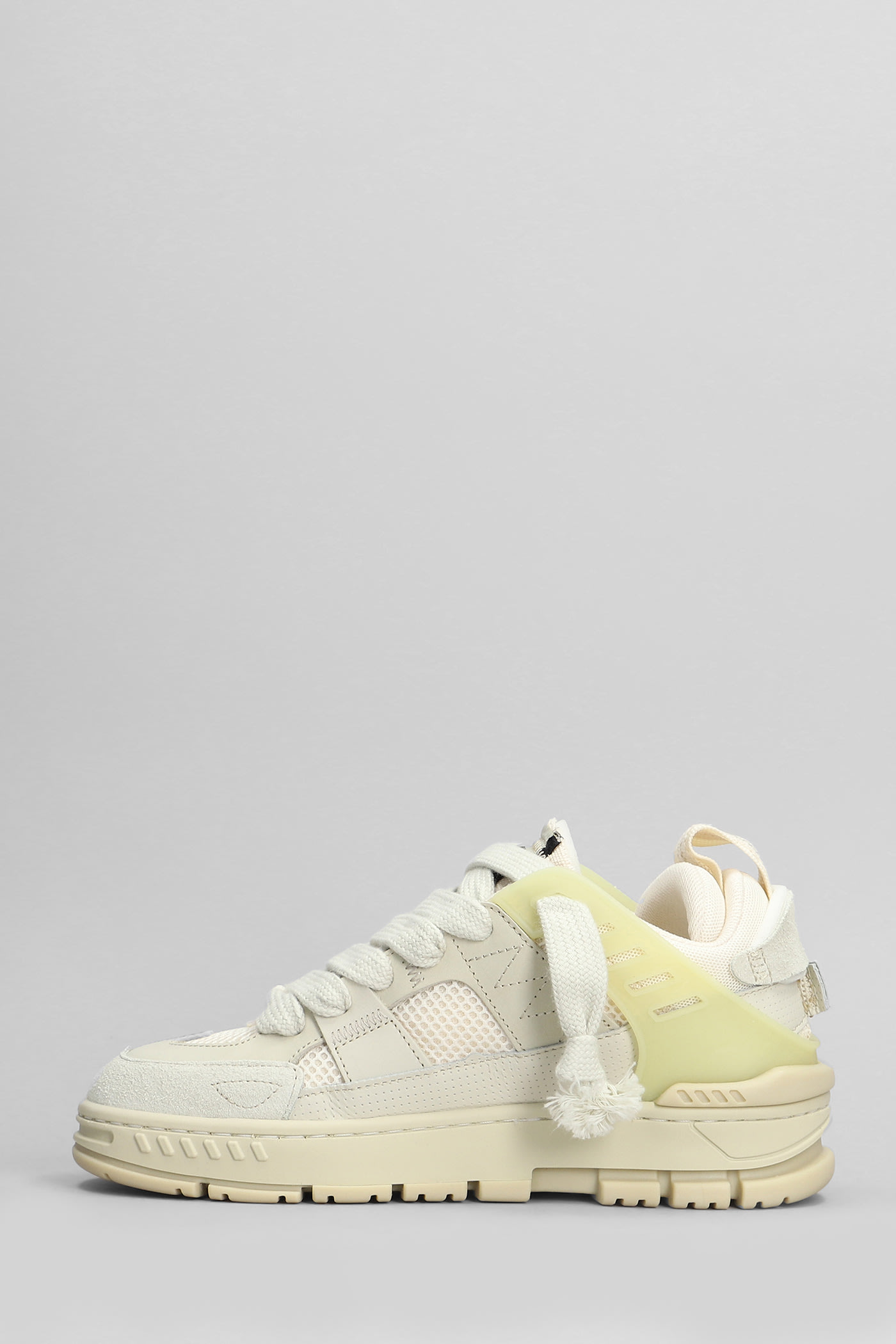 Axel Arigato Area Patchwork Sneakers In Beige Suede And Leather In Neutral