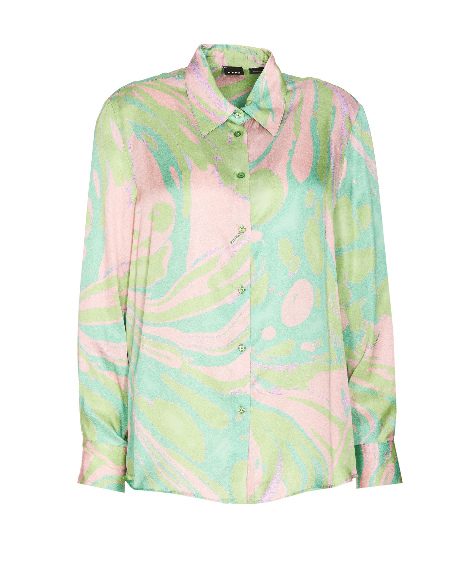 Shop Pinko Jacquard Shirt In Multicolour