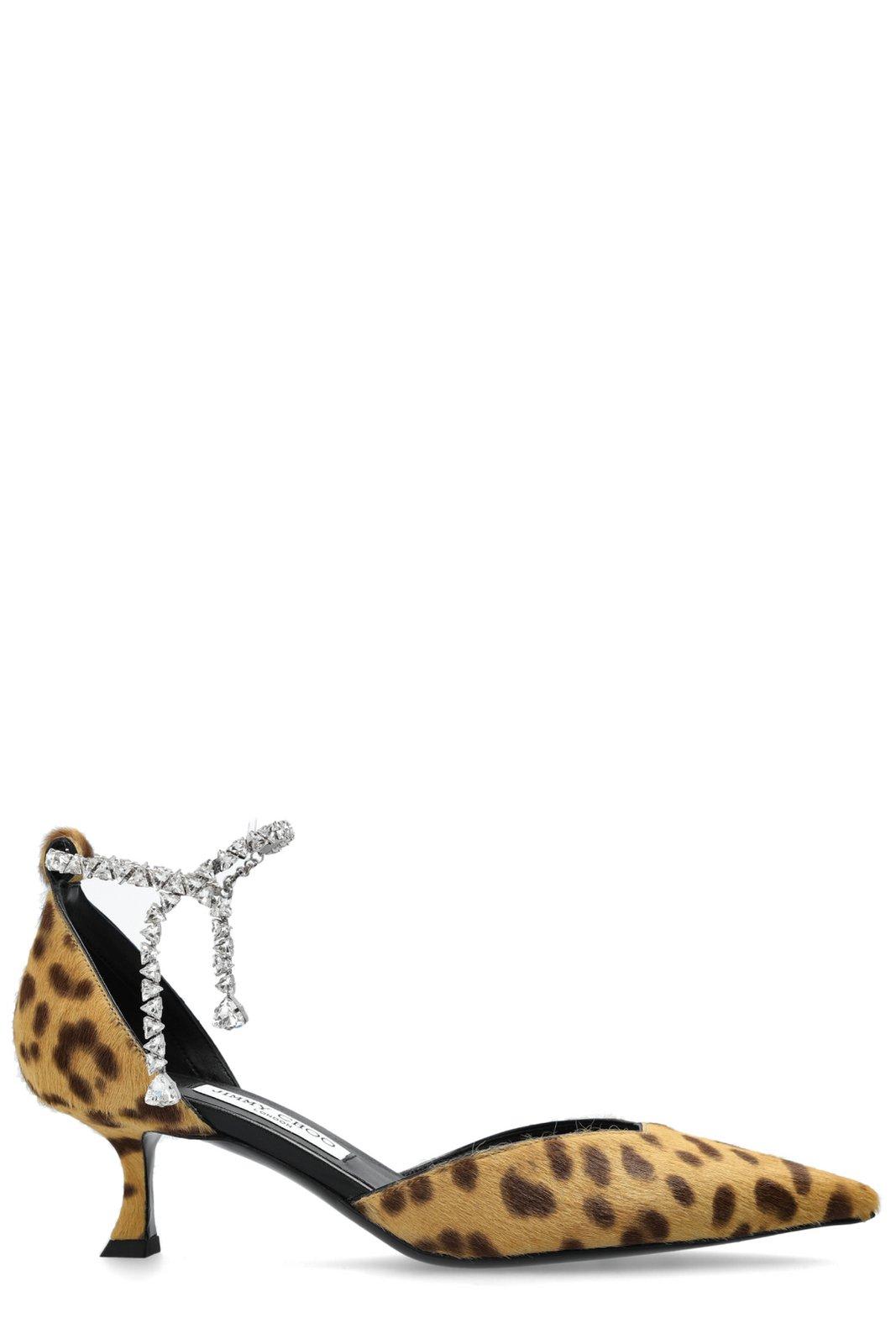 Stevie 50 Leopard Print Pony Pumps