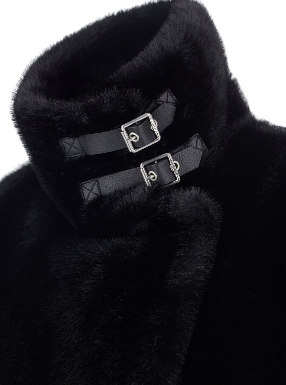 Pinko Comodino Cappa Similpelliccia In Black