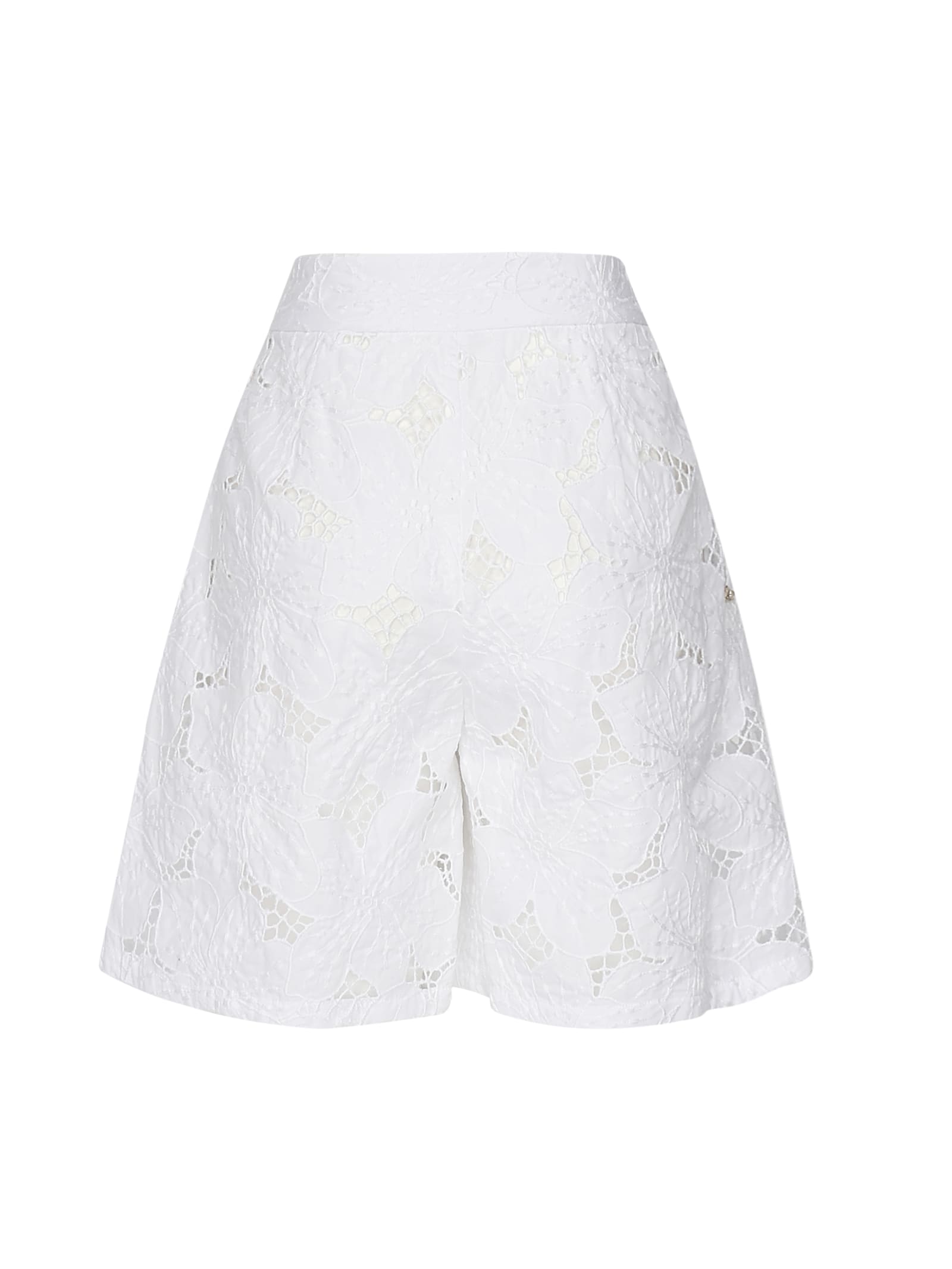 GENNY SHORTS WITH ORCHID EMBROIDERY 