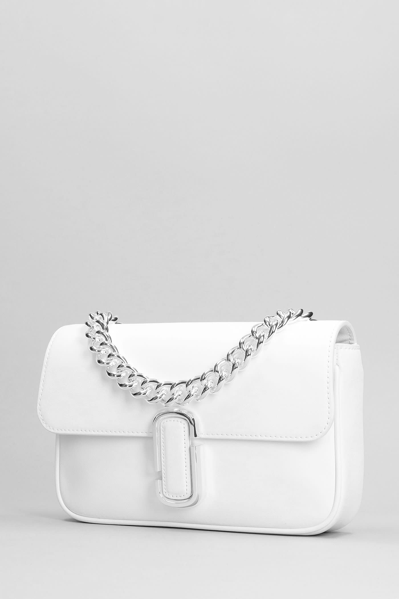 Shop Marc Jacobs The Shoulder Shoulder Bag In White Leather