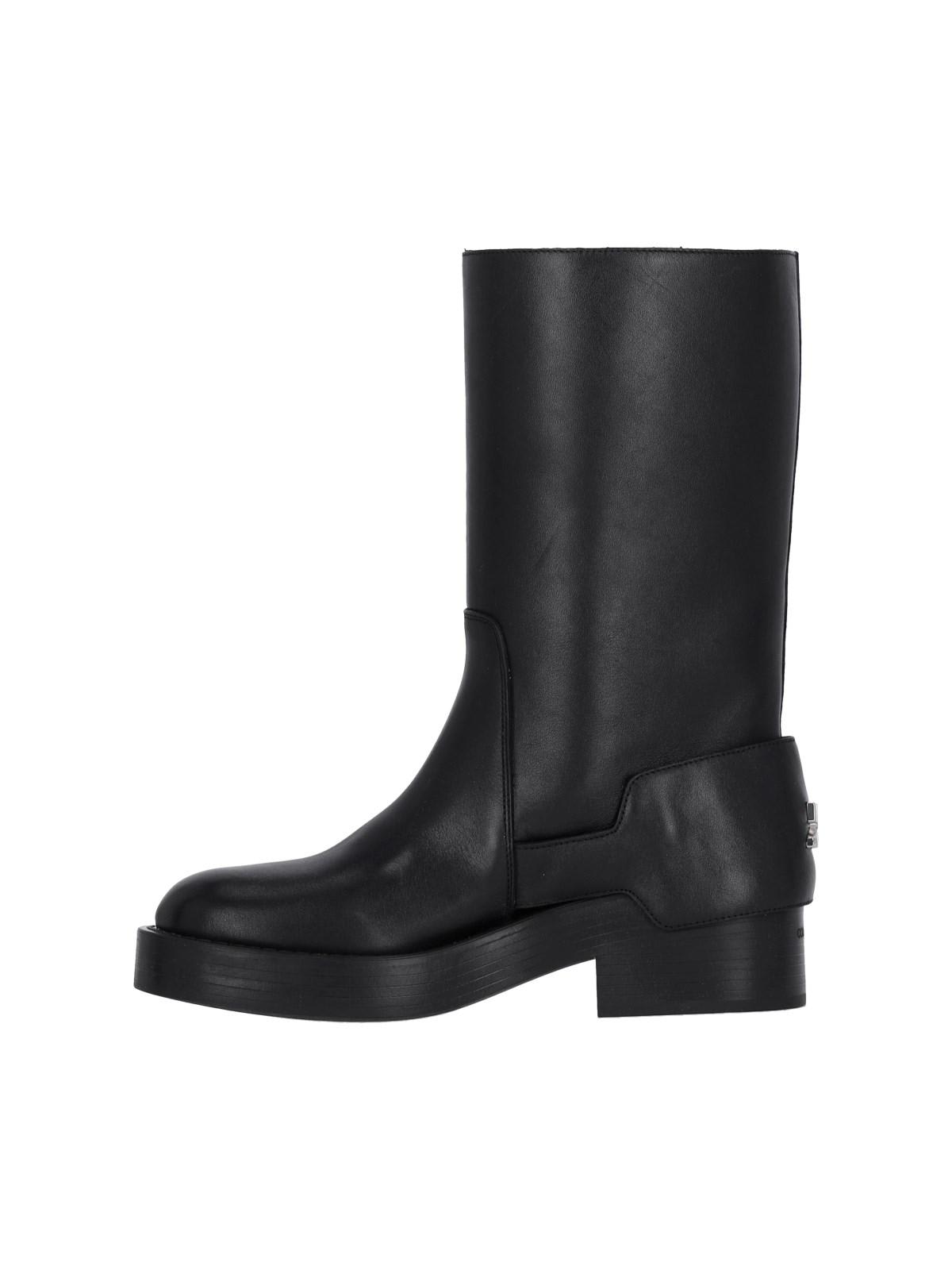 Shop Courrèges Boots With Americana Straps In Black