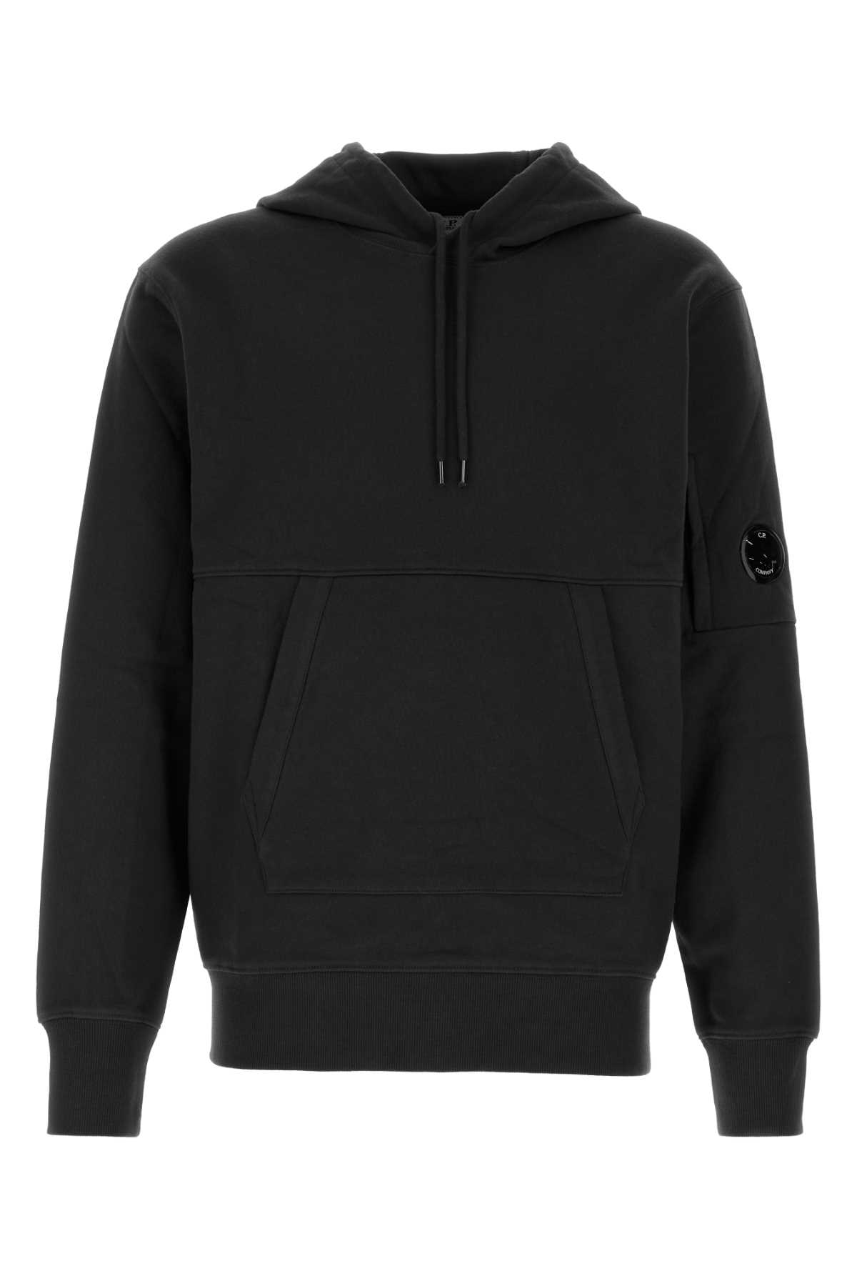 Shop C.p. Company Black Cotton Sweatshirt