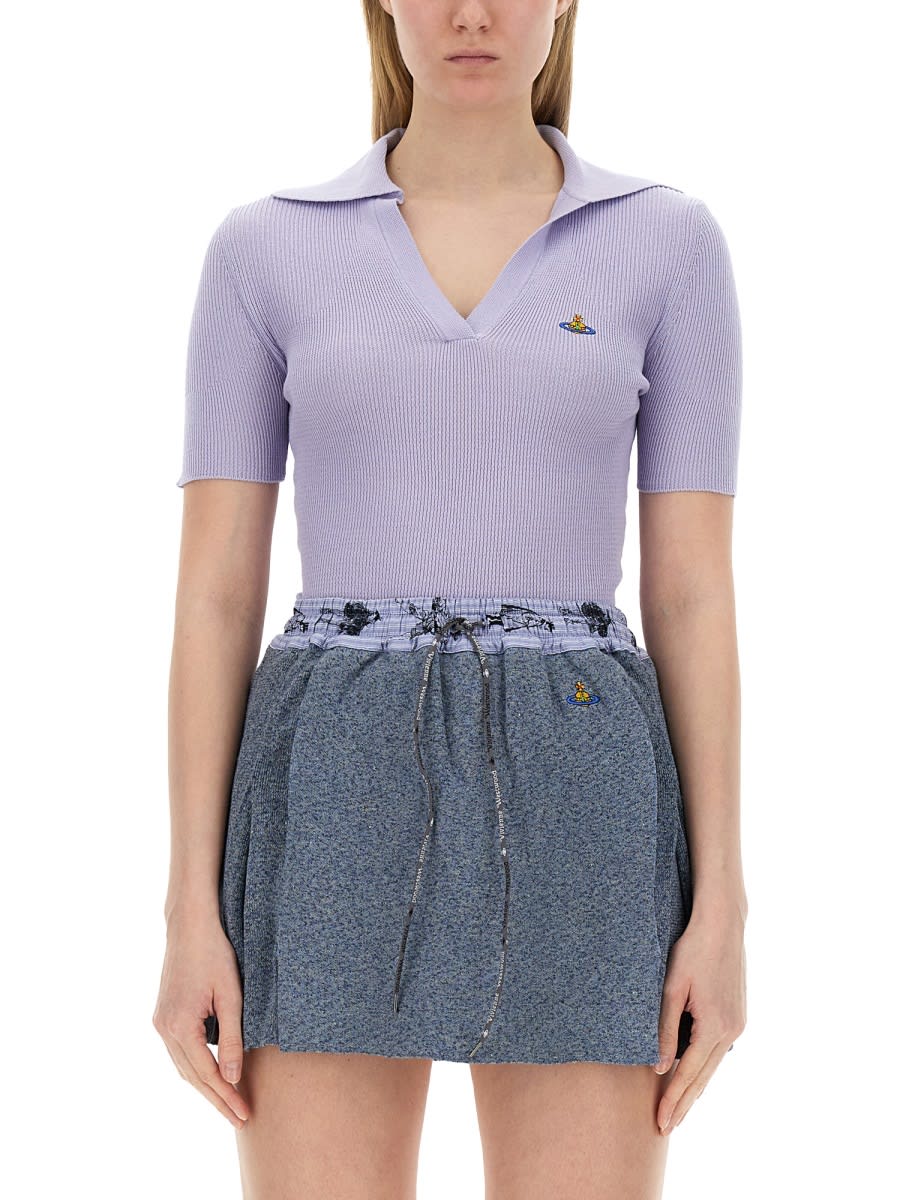 Shop Vivienne Westwood Polo Marina In Lilac