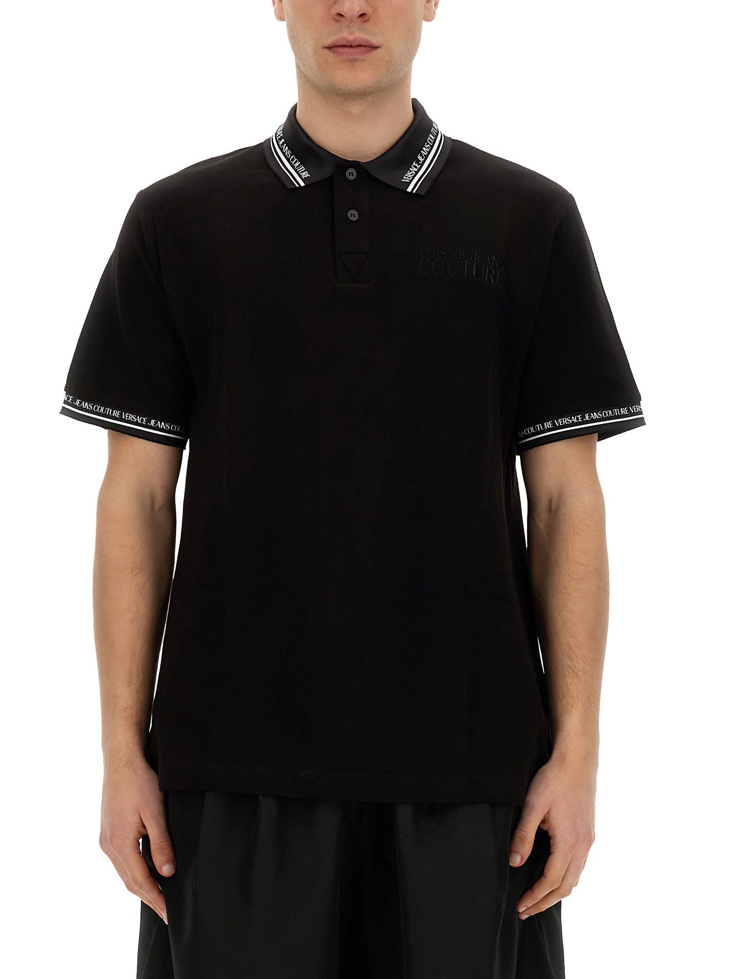 VERSACE JEANS COUTURE MONOGRAM POLO