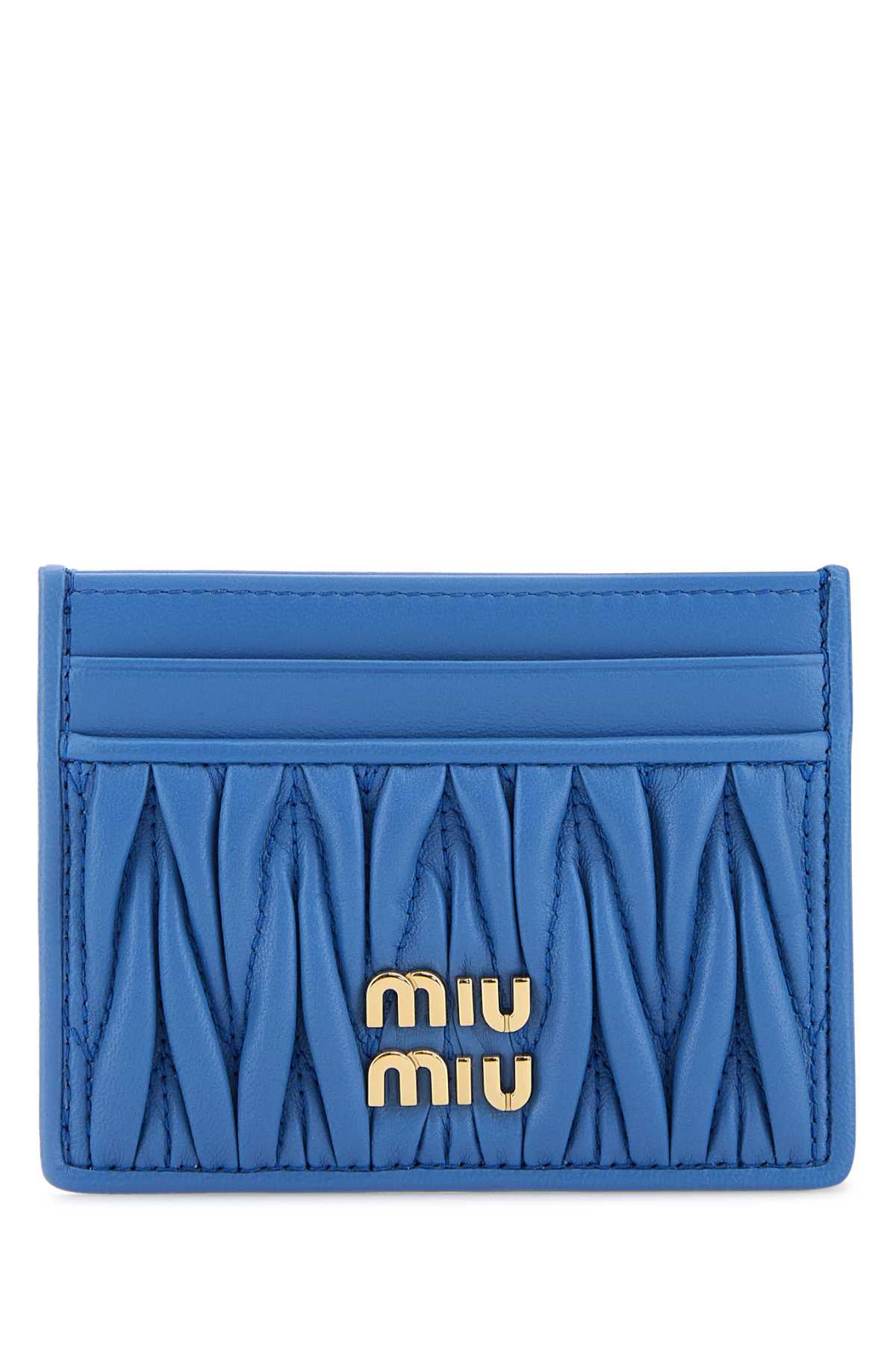 Miu Miu Cerulean Leather Card Holder