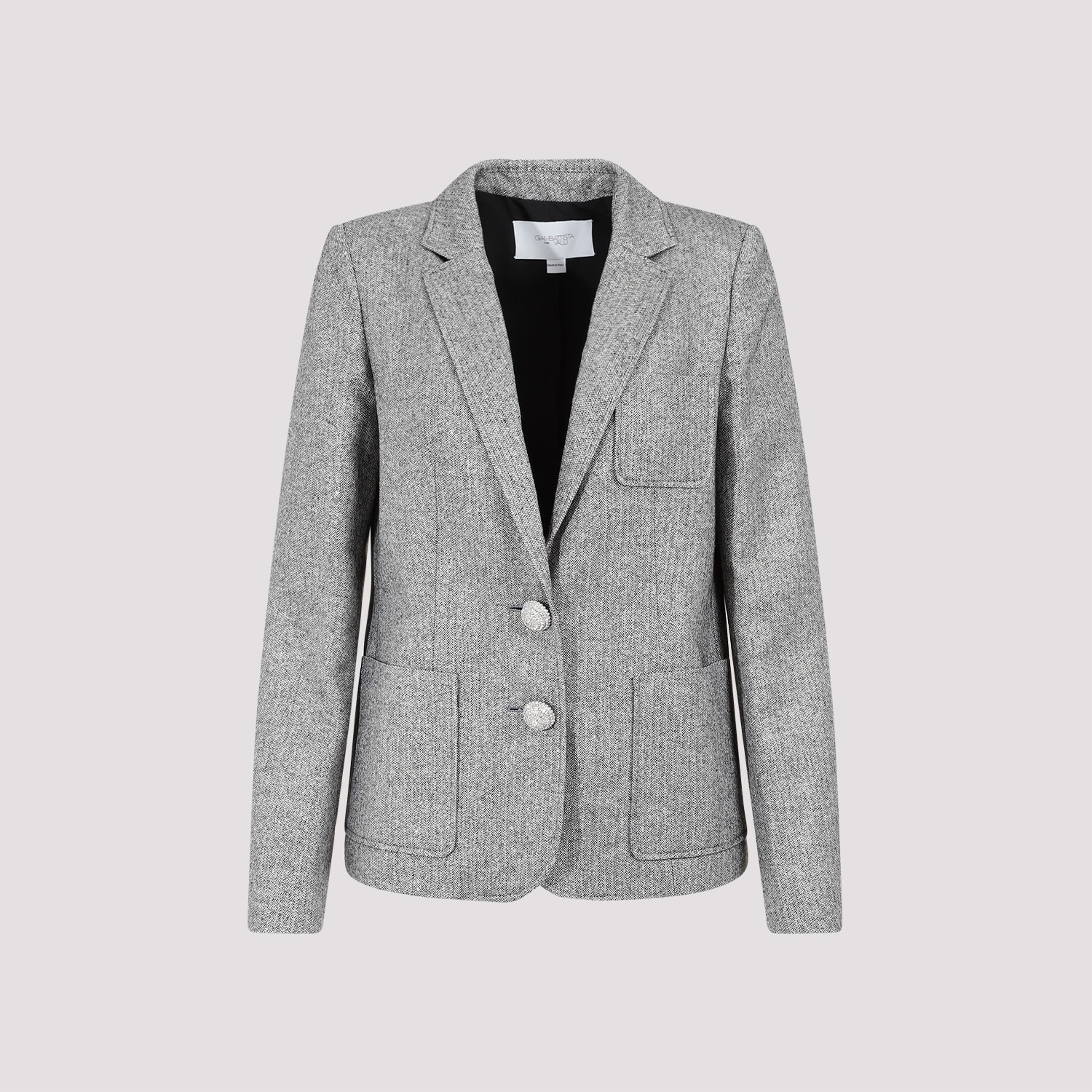 Shop Giambattista Valli Cotton Jacket In Ivory Black