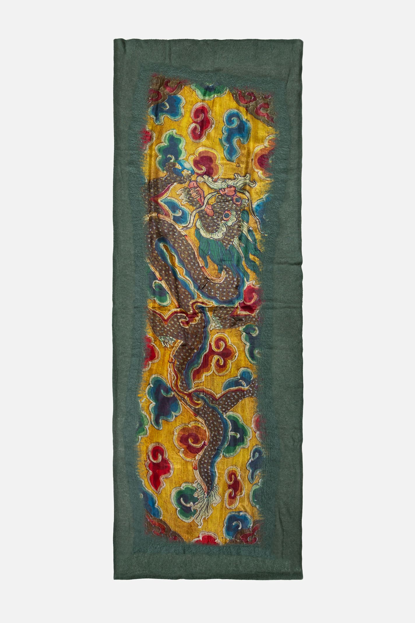 Mirror In The Sky Floral-print Scarf In Green