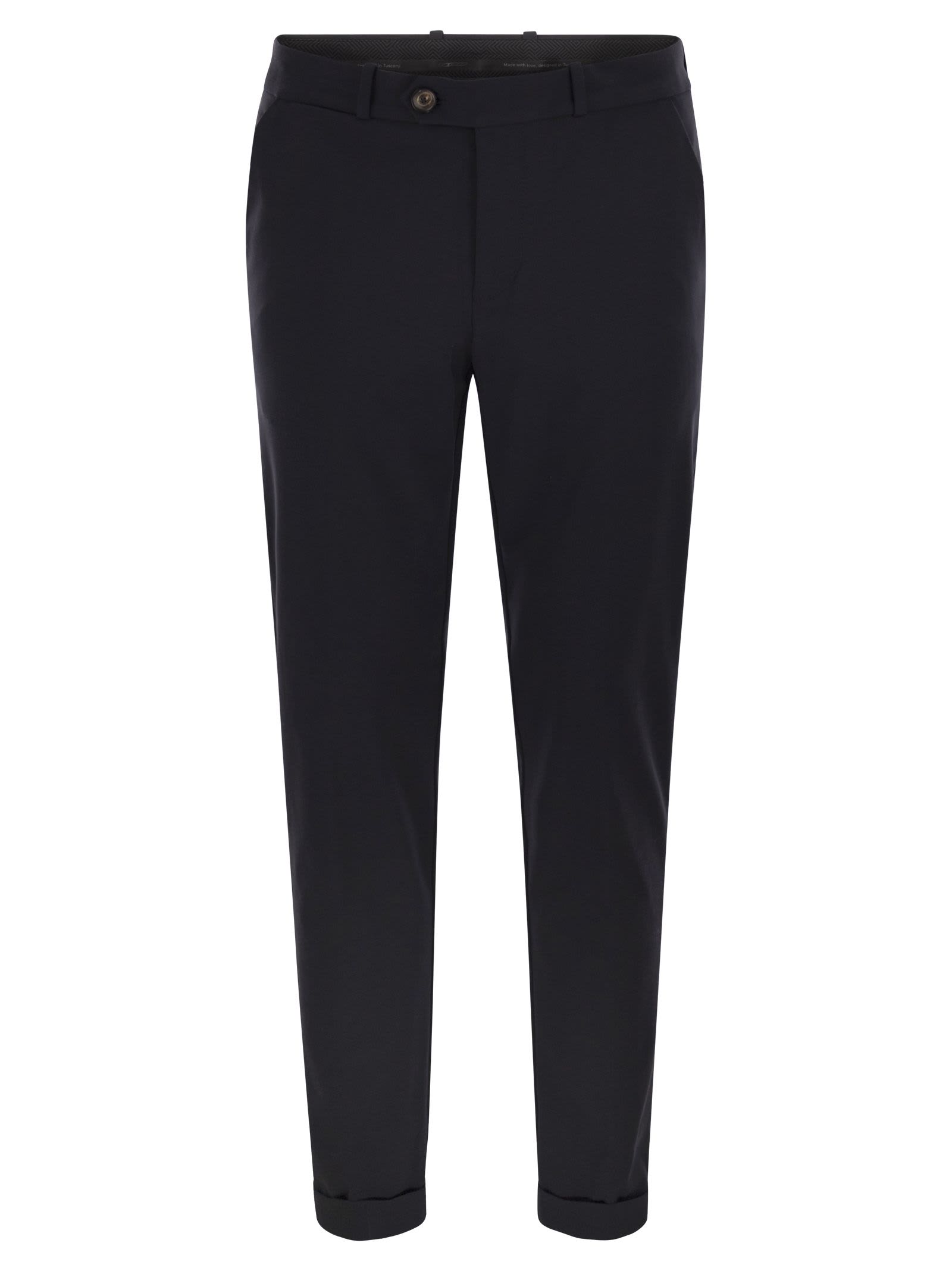 Rrd - Roberto Ricci Design Surflex Winter Soft Touch - Technical Fabric Chinos In Black