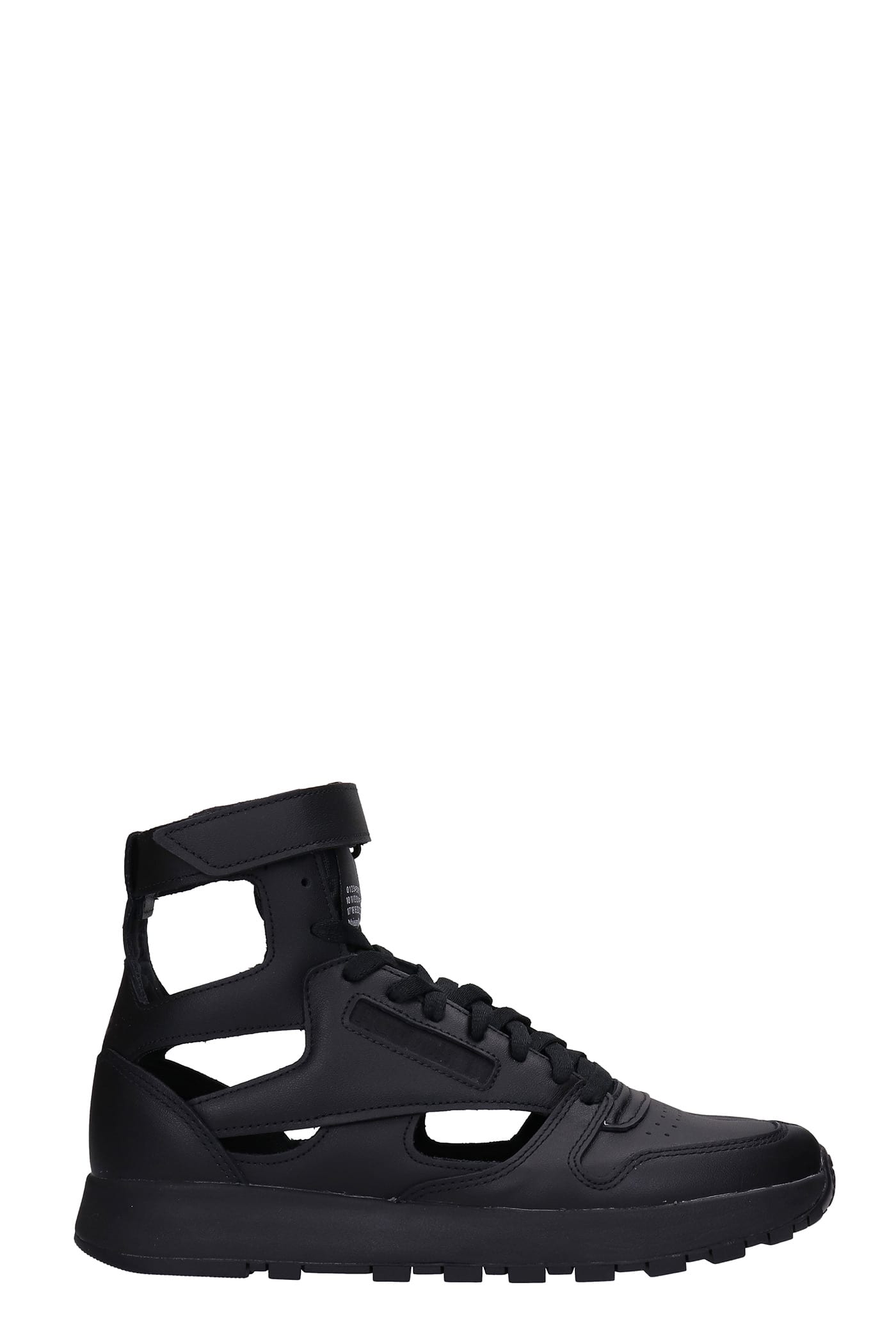 Maison Margiela Project Cl 0 Sneakers In Black Leather