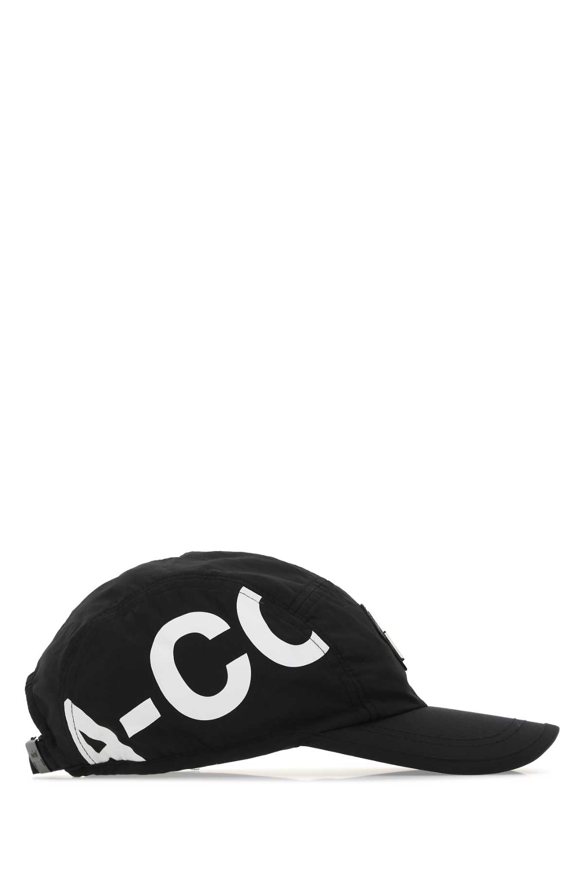 Shop A-cold-wall* Black Nylon Baseball Cap