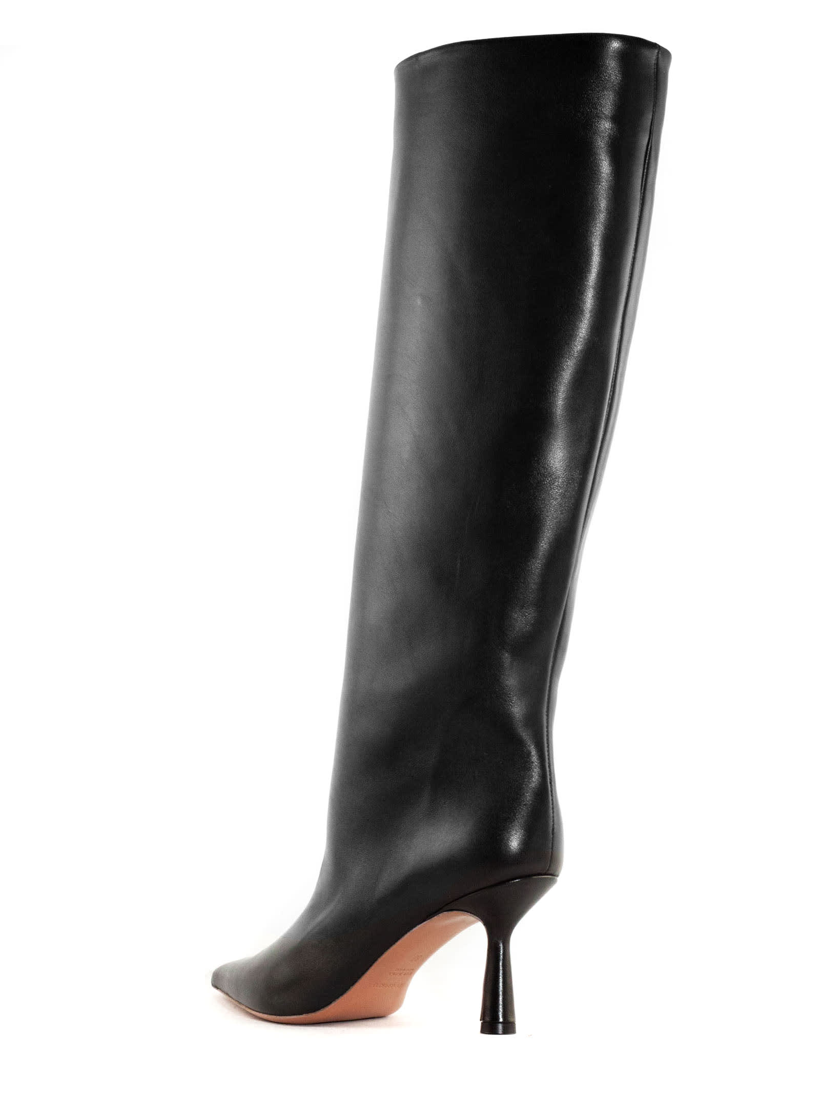 Shop Aldo Castagna Black Brushed Leather Samoa Boot