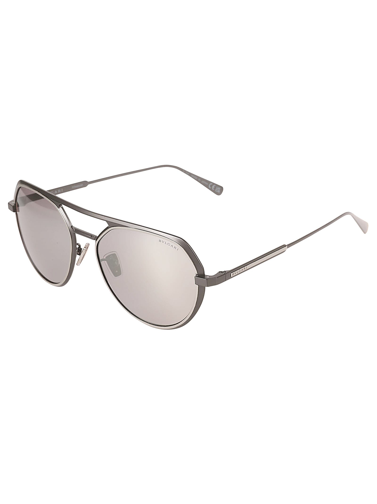 Shop Bulgari Bv40019u Sunglasses In 15c - Silver