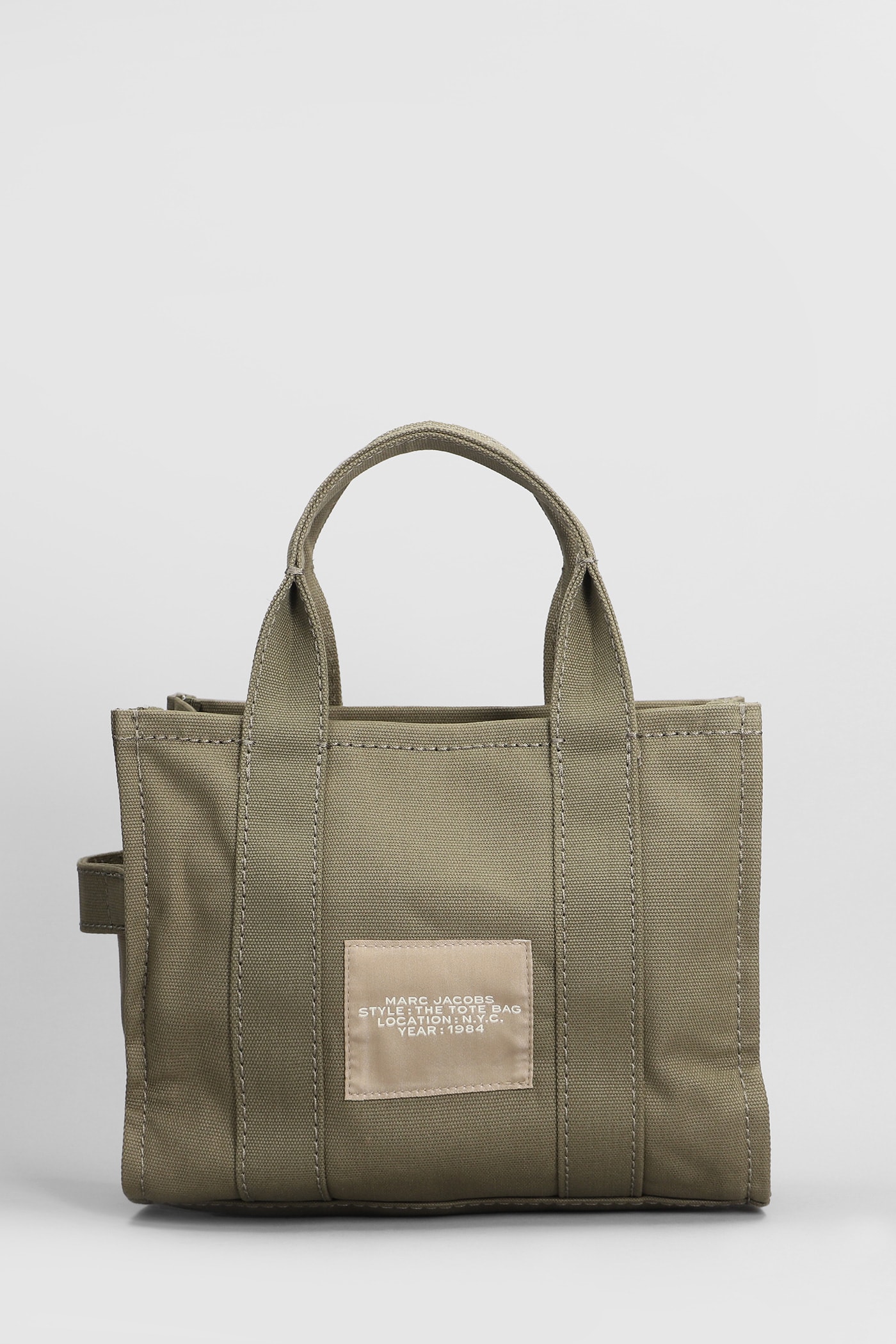 Shop Marc Jacobs The Mini Tote Tote In Green Cotton