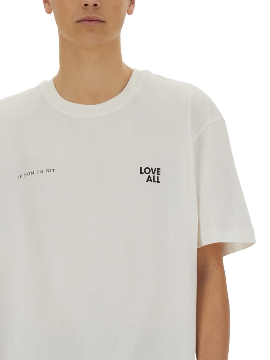Ih Nom Uh Nit Jesus Love All Print T-shirt In White