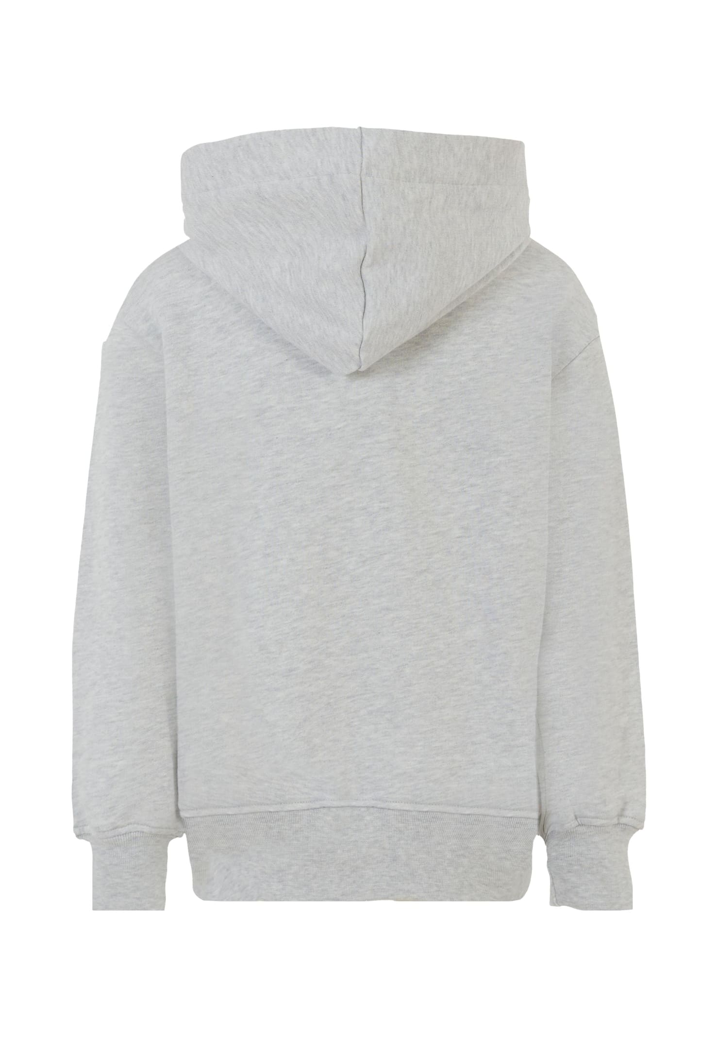 Msgm Grey Sweatshirt For Boy With Writing In Gray