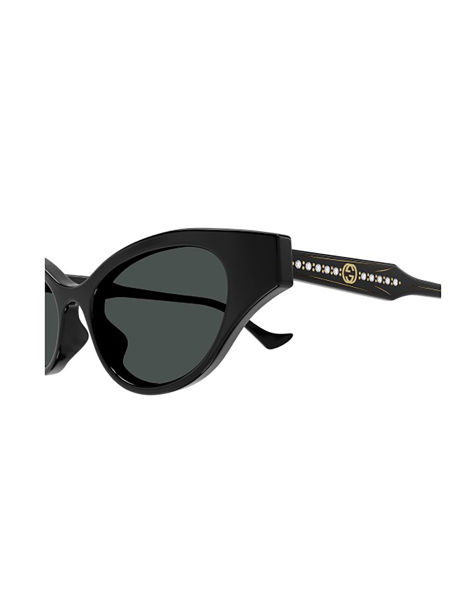 Shop Gucci Gg1298s Sunglasses In Black Black Grey
