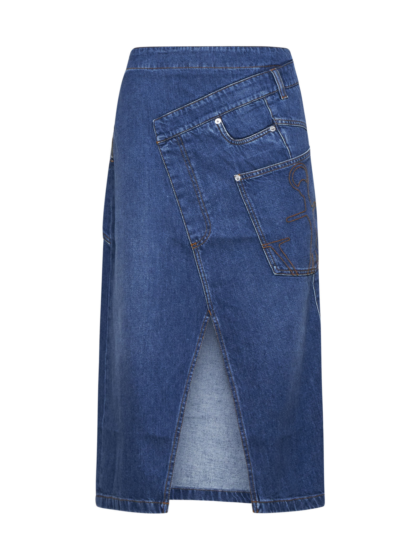 Shop Jw Anderson Skirt In Blue