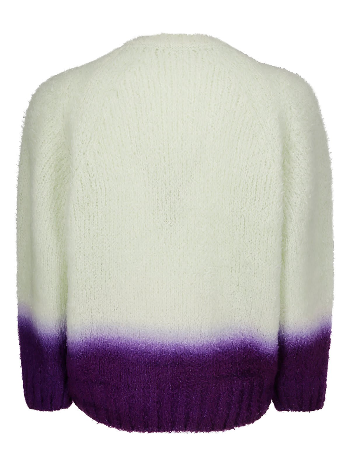 Shop Sacai Gradation Knit Jumper In Green