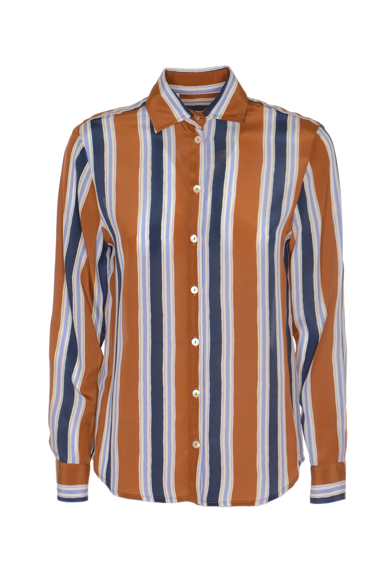 Barba Napoli Stripe Buttoned Shirt