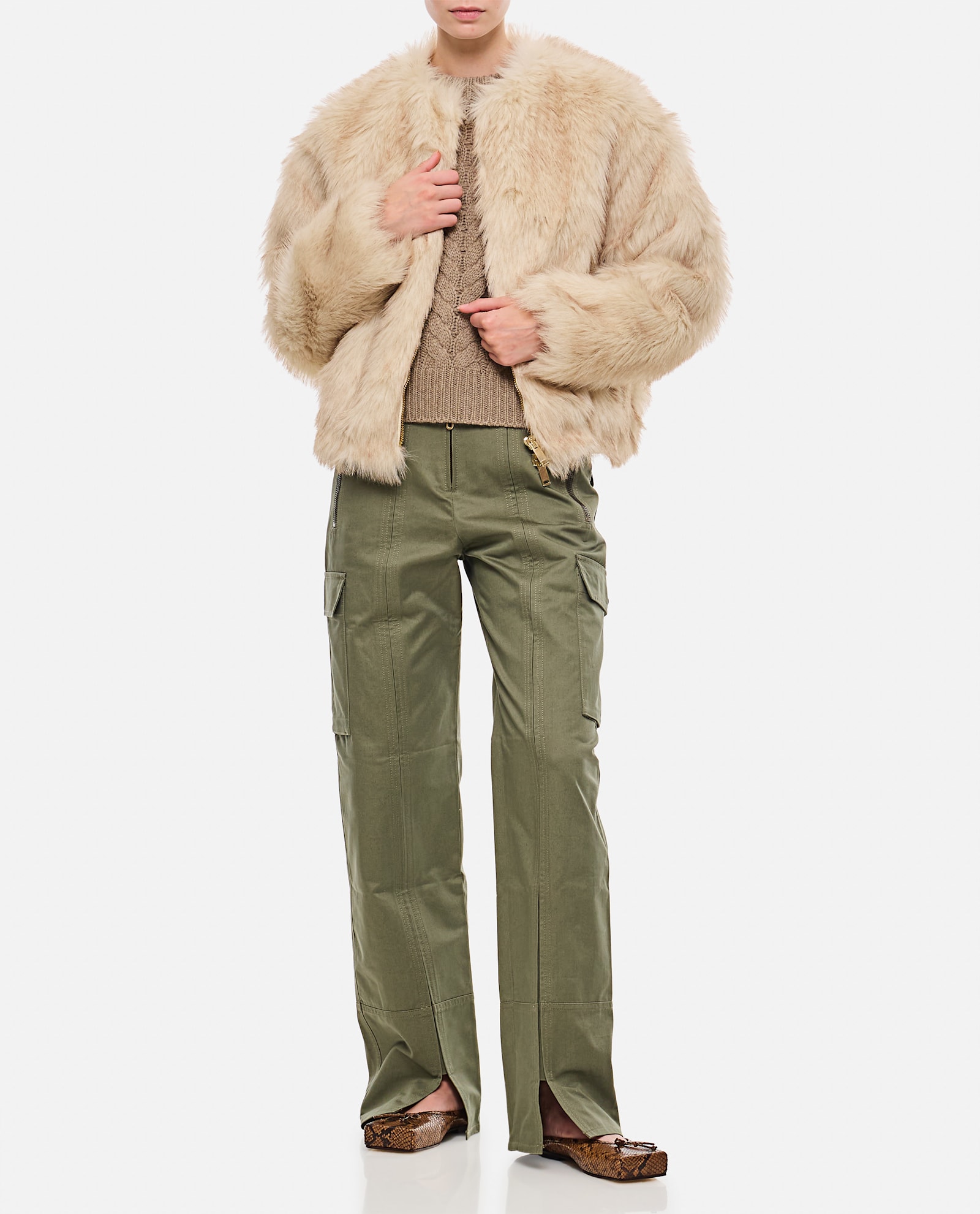 Short Eco Fur Coat