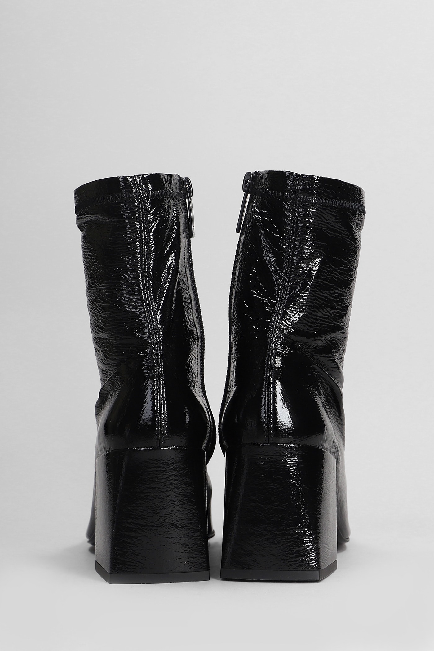 Shop Courrèges Ankle Boots In Black Leather