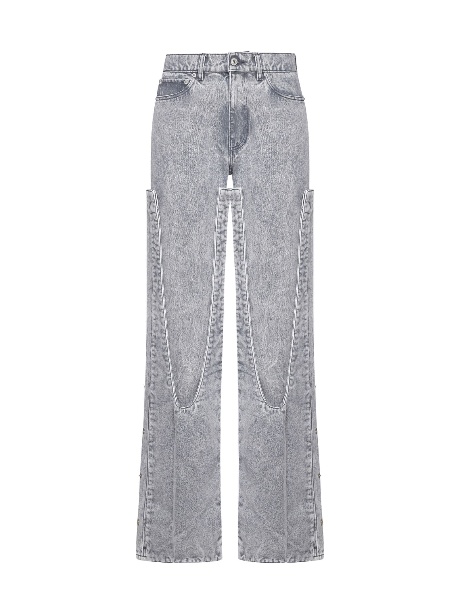 Shop Y/project Jeans In Vintage Grey