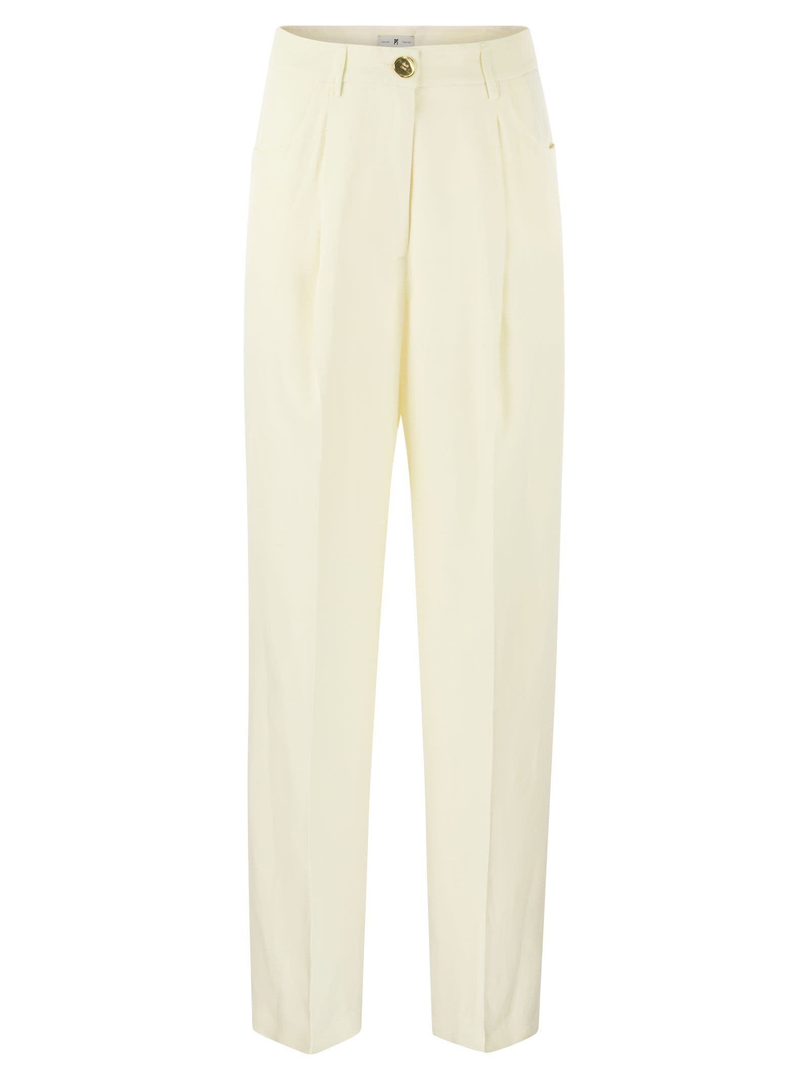 Gabrielle - Viscose And Linen Trousers