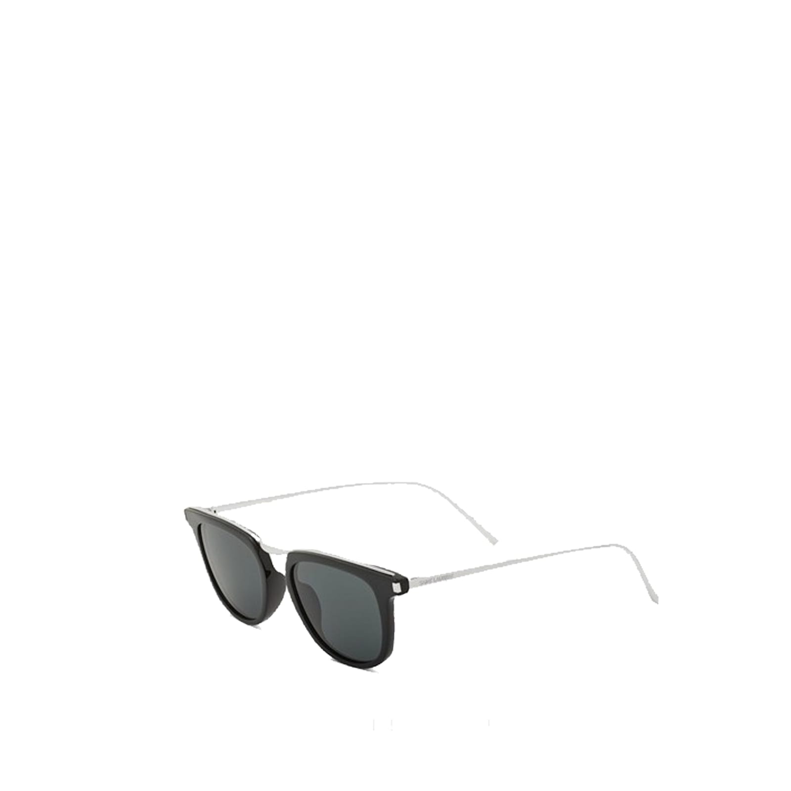 Saint Laurent Slight Cat-eye Acetate Sunglasses With Prescription-ready Frames In Black