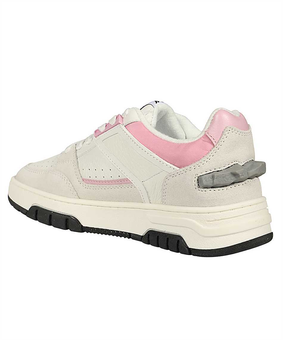 Msgm Logo-print Leather Sneakers In Multi